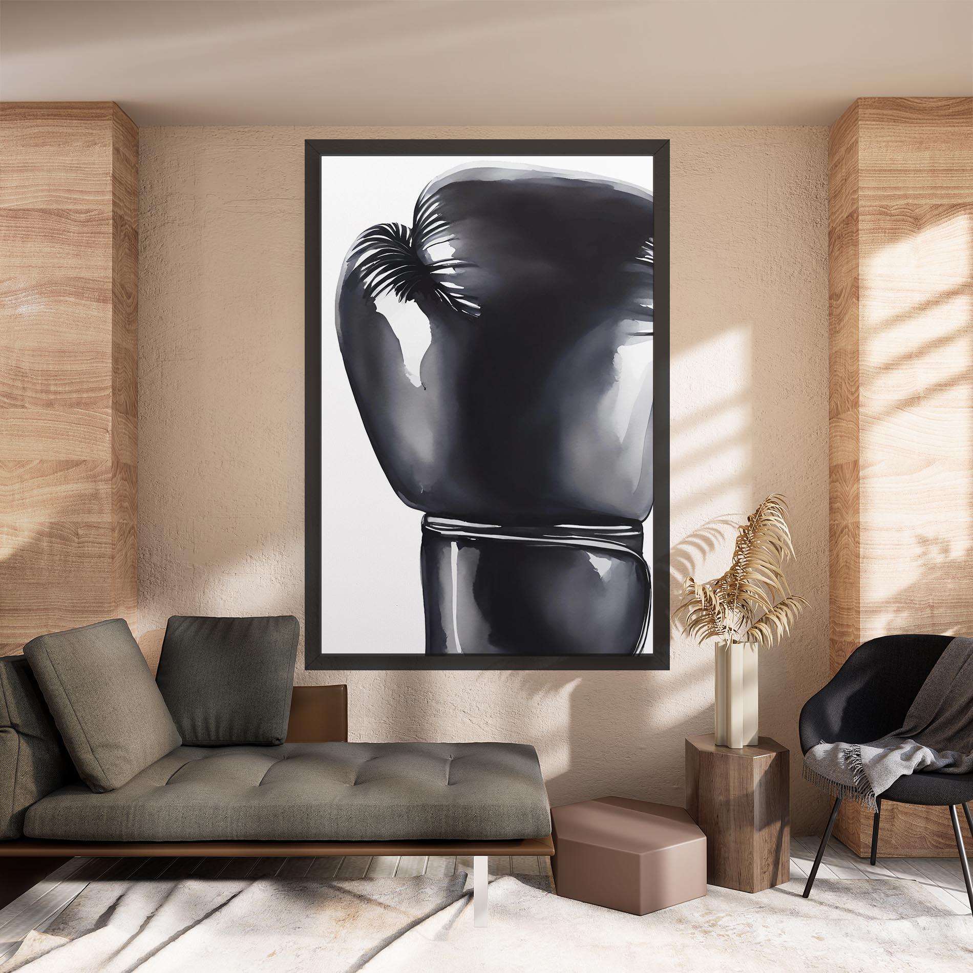 Картина на платно Black Box Glove mockup 8