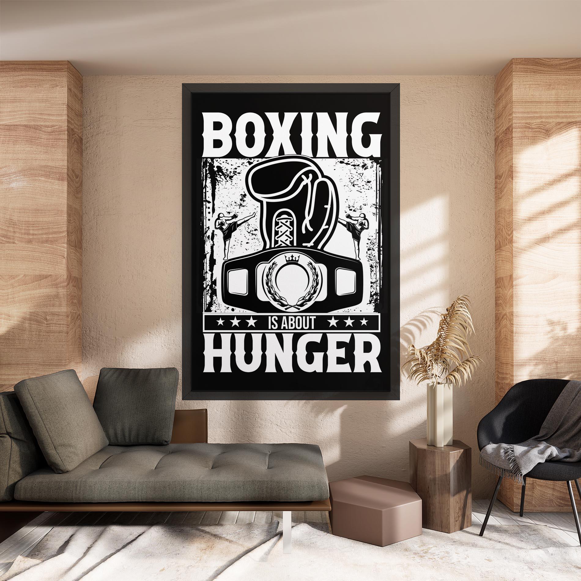 Картина на платно Boxing Hunger mockup 8