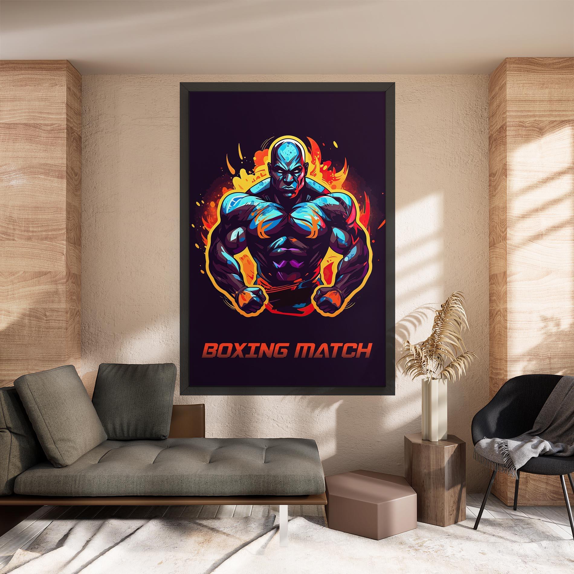 Картина на платно Boxing Strong Match mockup 8