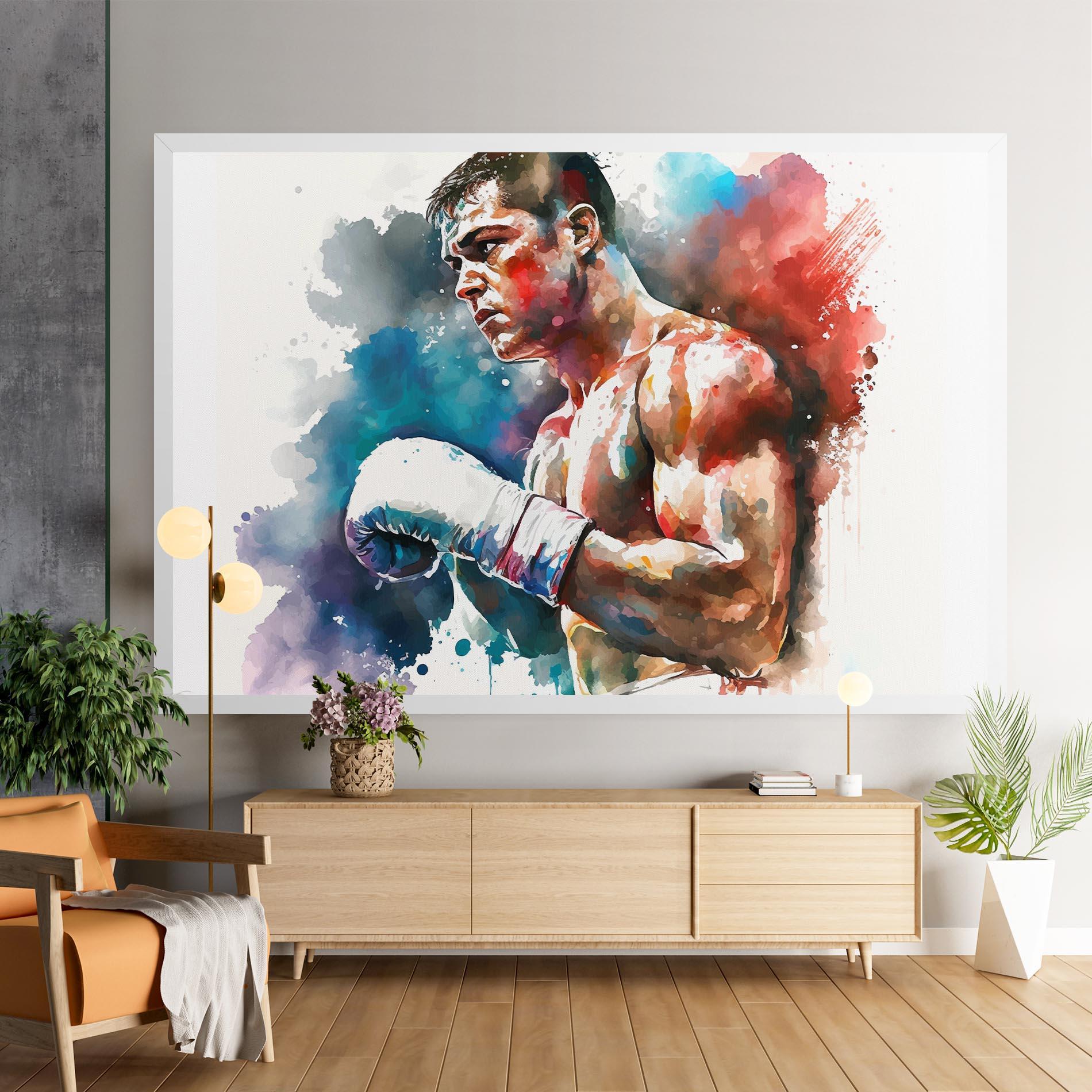 Картина на платно Boxing Red Blue mockup 9
