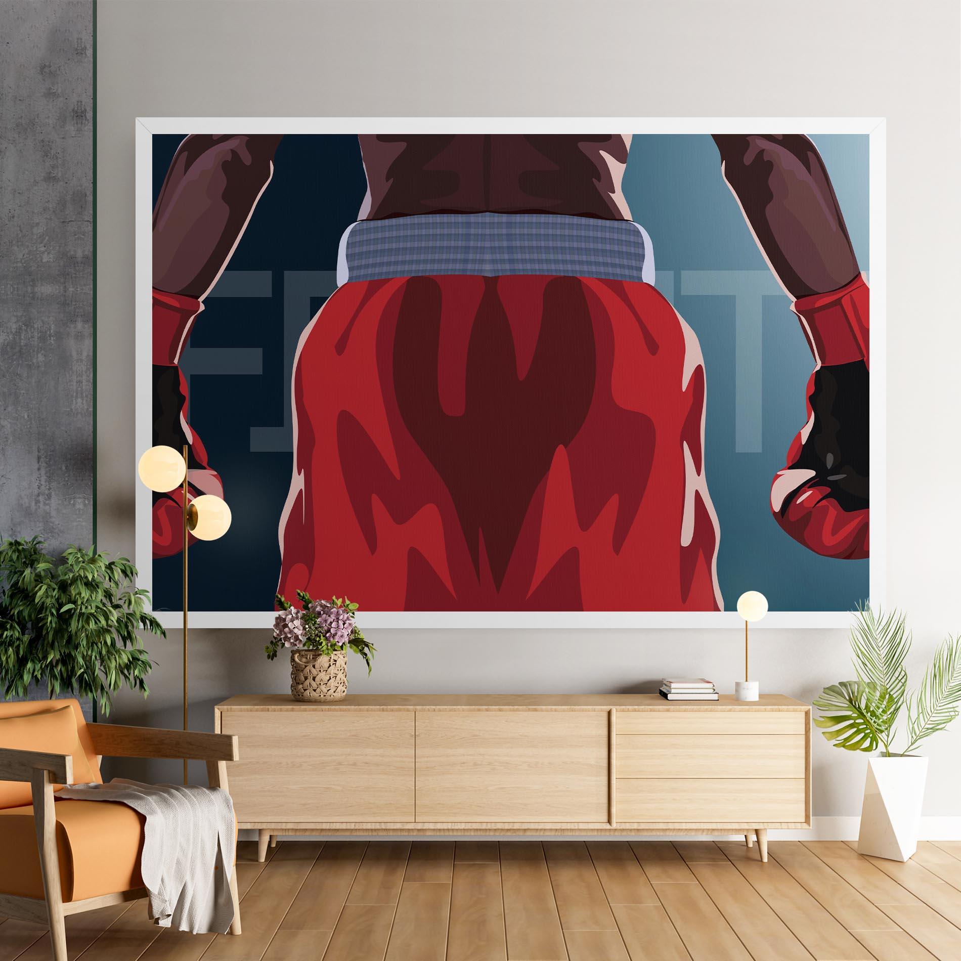 Картина на платно Fight Box mockup 9