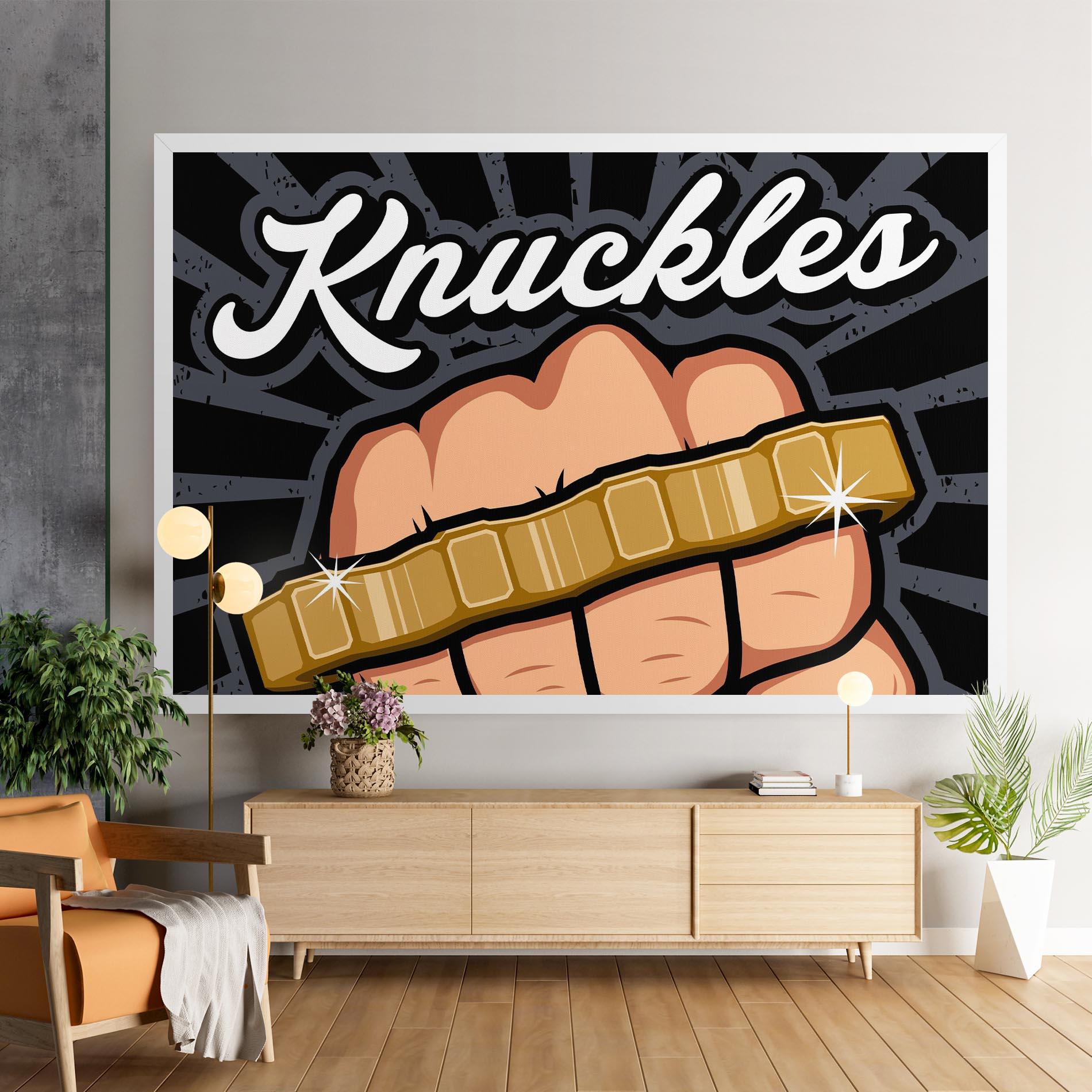 Картина на платно Knuckles mockup 9