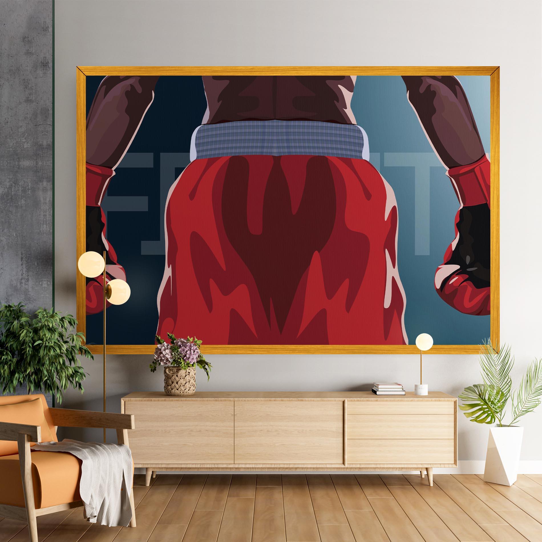 Картина на платно Fight Box mockup 9