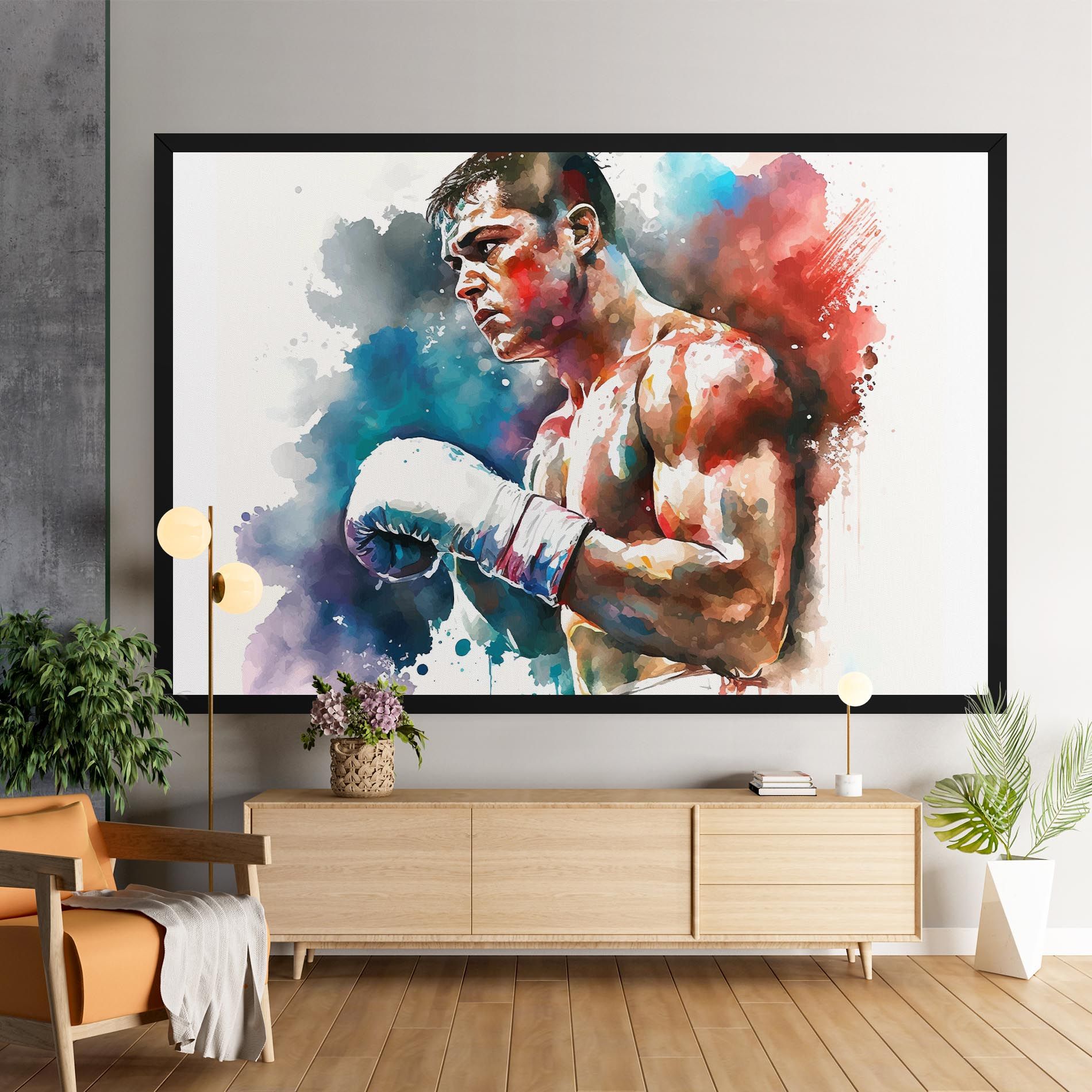 Boxing Red Blue mockup 9