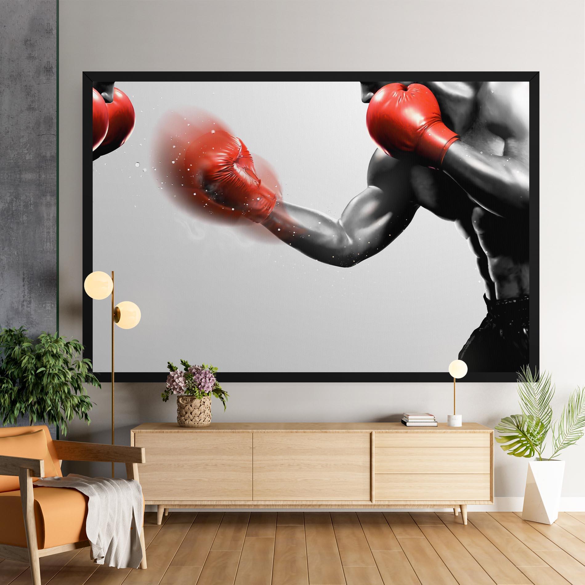 Картина на платно Red Smoke Box mockup 9