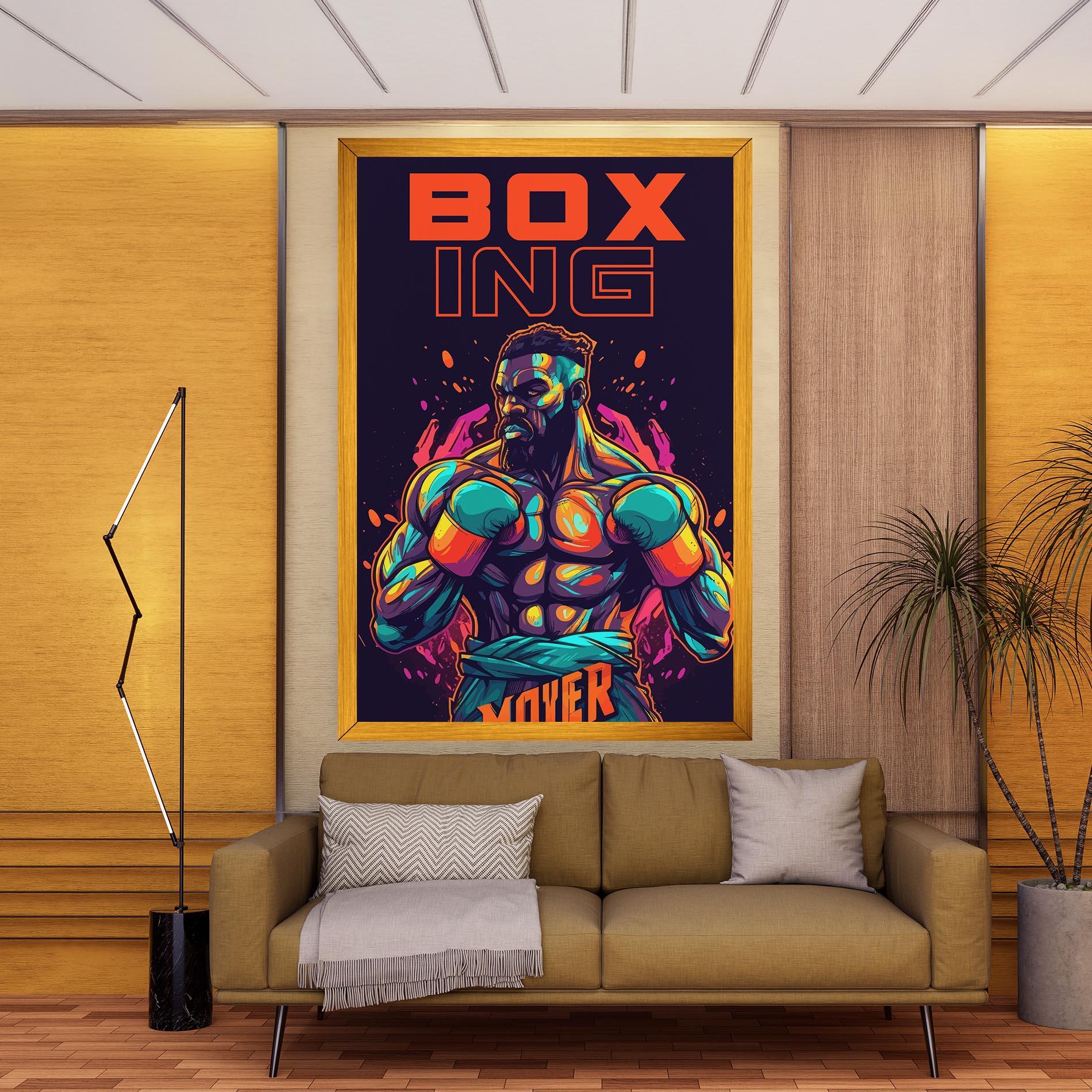 Картина на платно Box Ing mockup 9