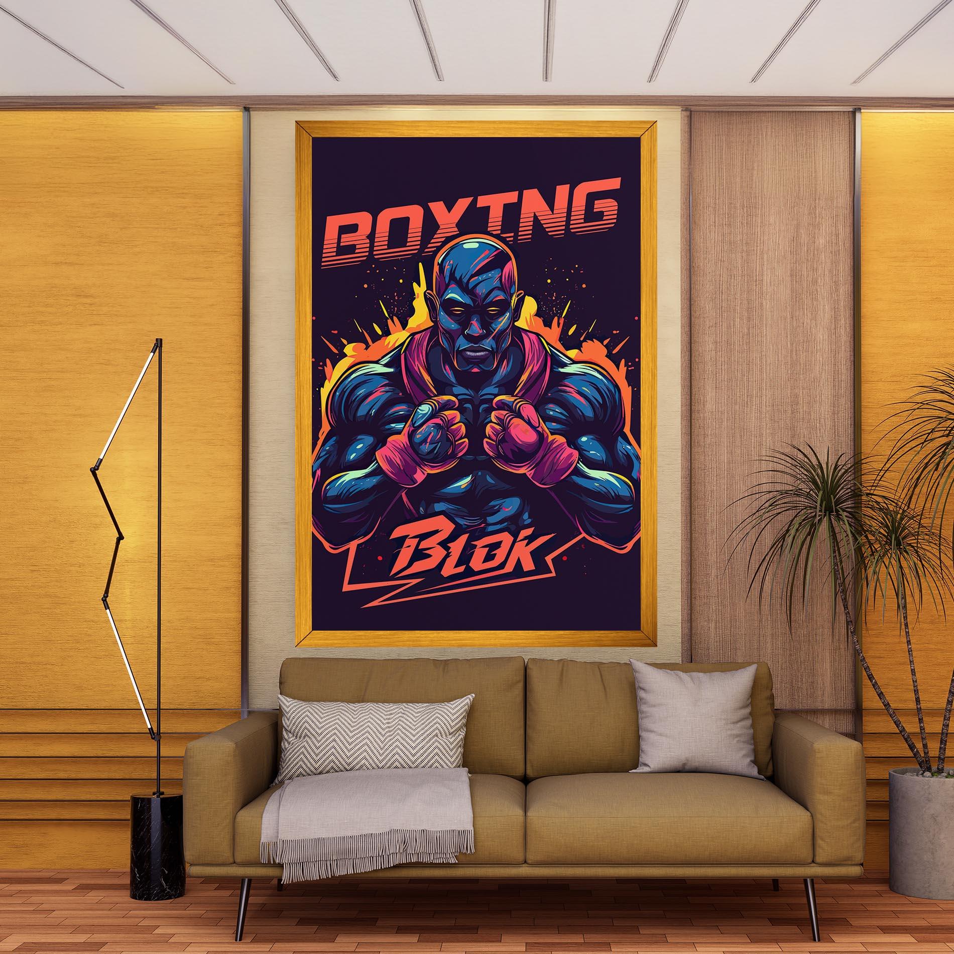 Картина на платно Boxing Blok mockup 9