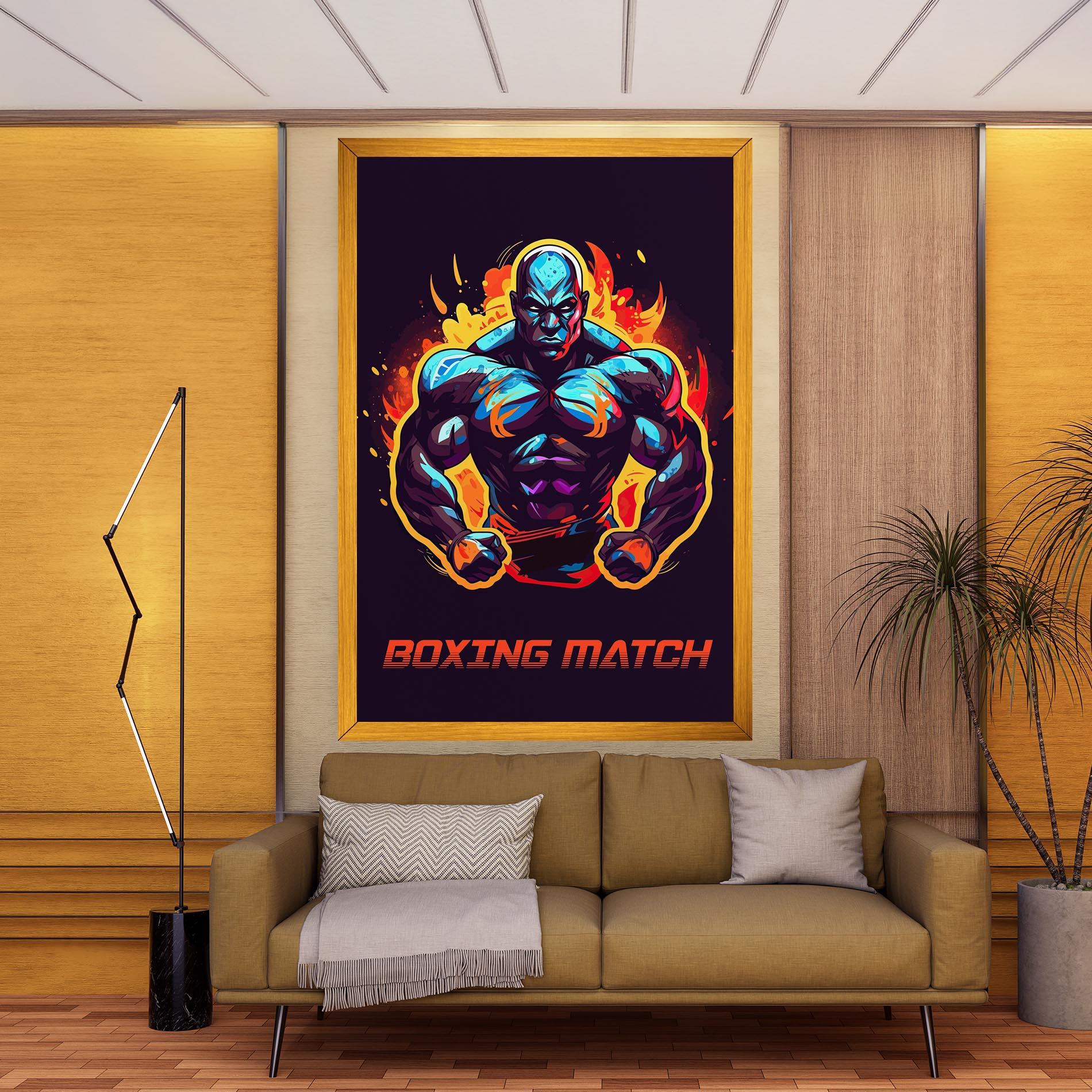 Картина на платно Boxing Strong Match mockup 9