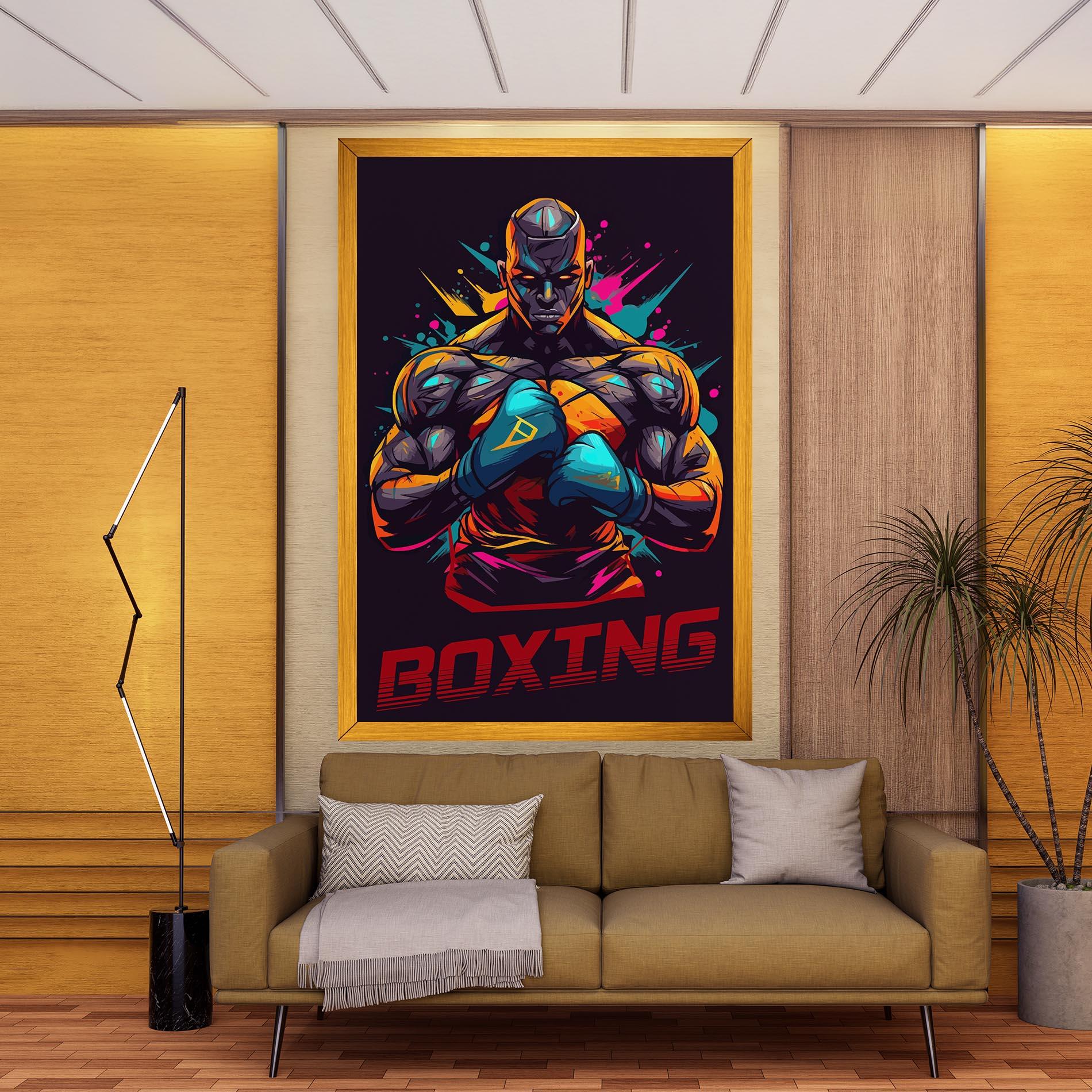 Картина на платно Boxing Strong mockup 9