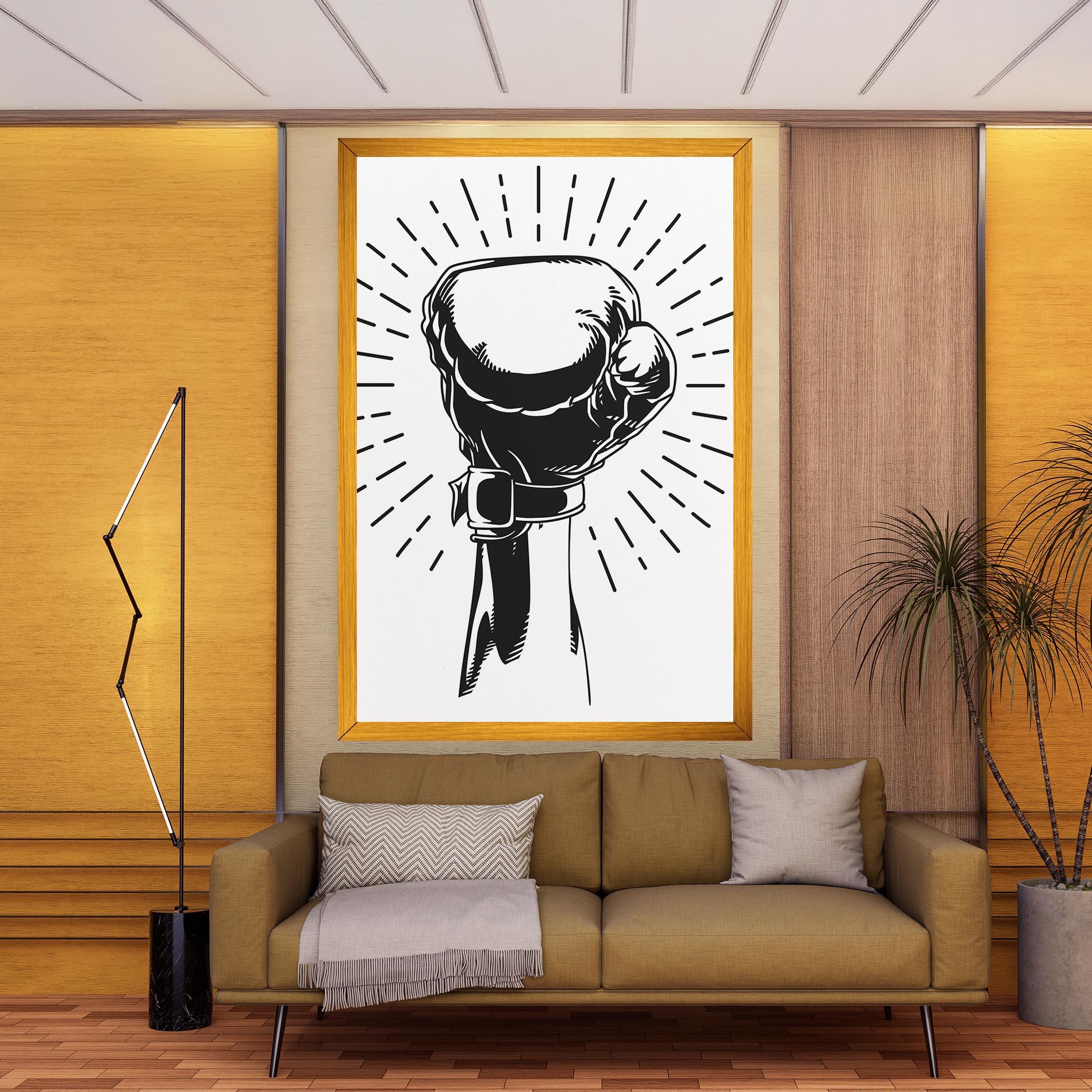 Картина на платно White Hand Boxing mockup 9