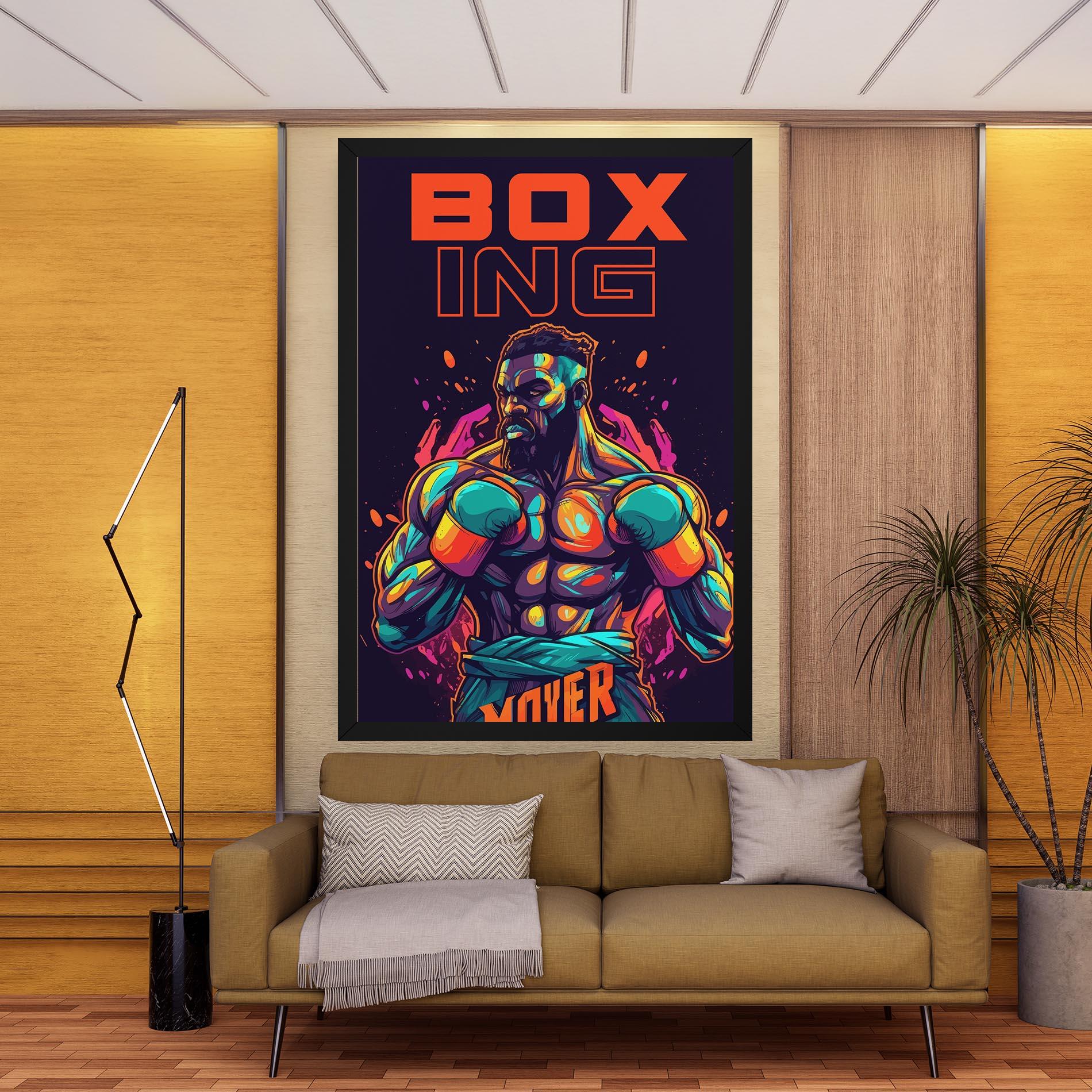 Картина на платно Box Ing mockup 9