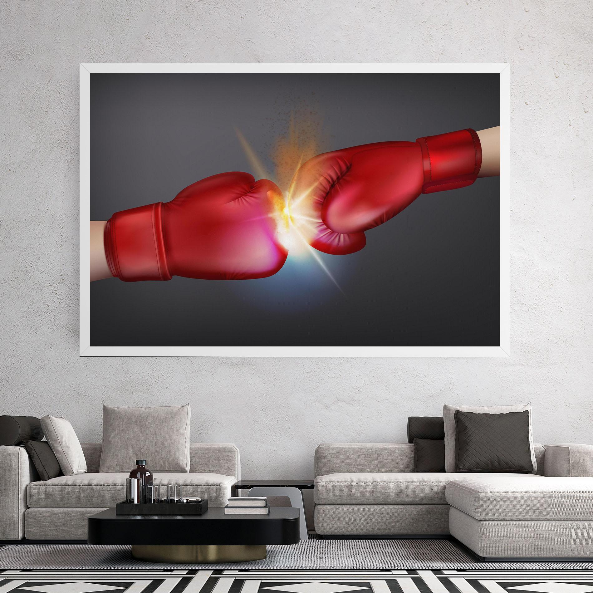 Картина на платно Box Explosion mockup 2