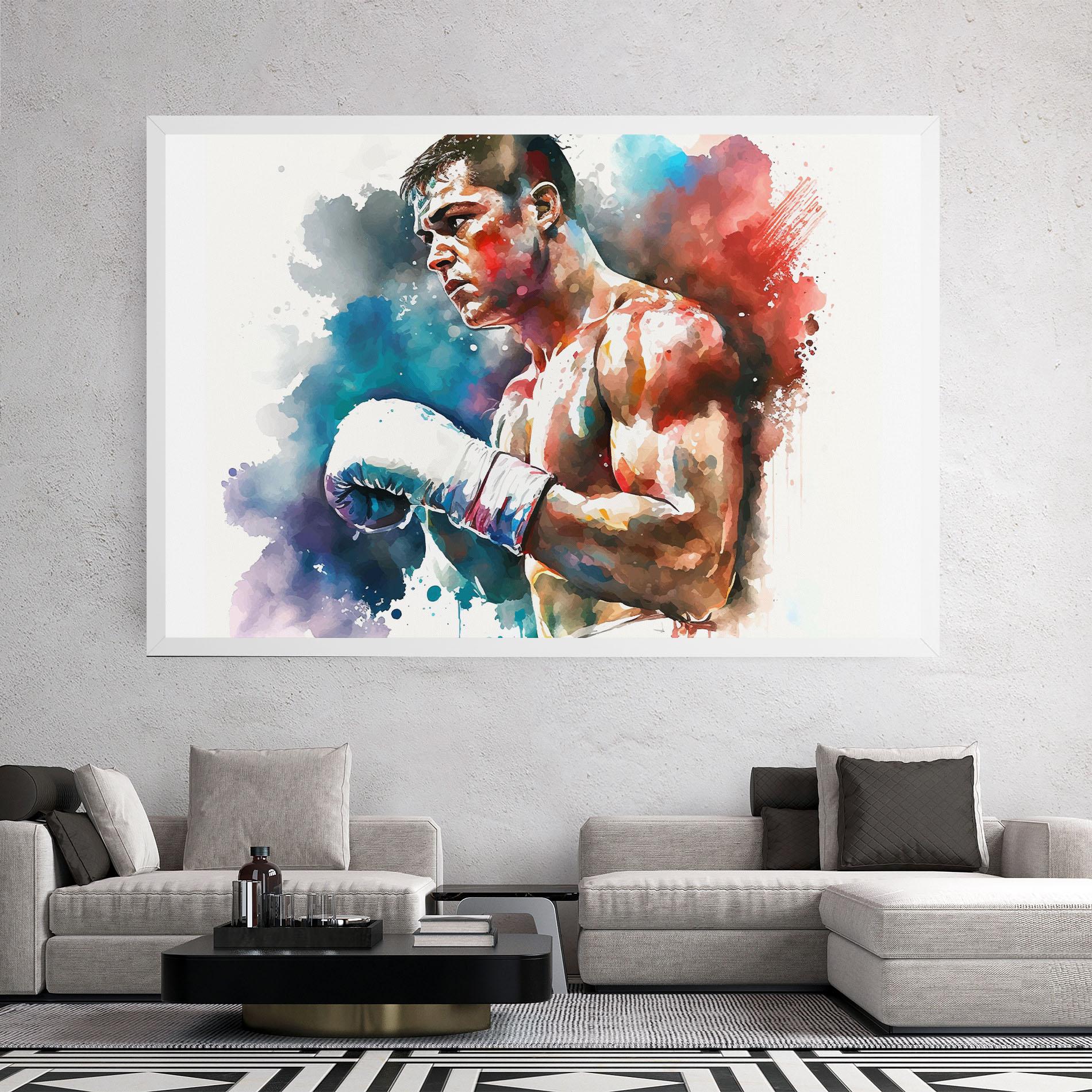 Картина на платно Boxing Red Blue mockup 2
