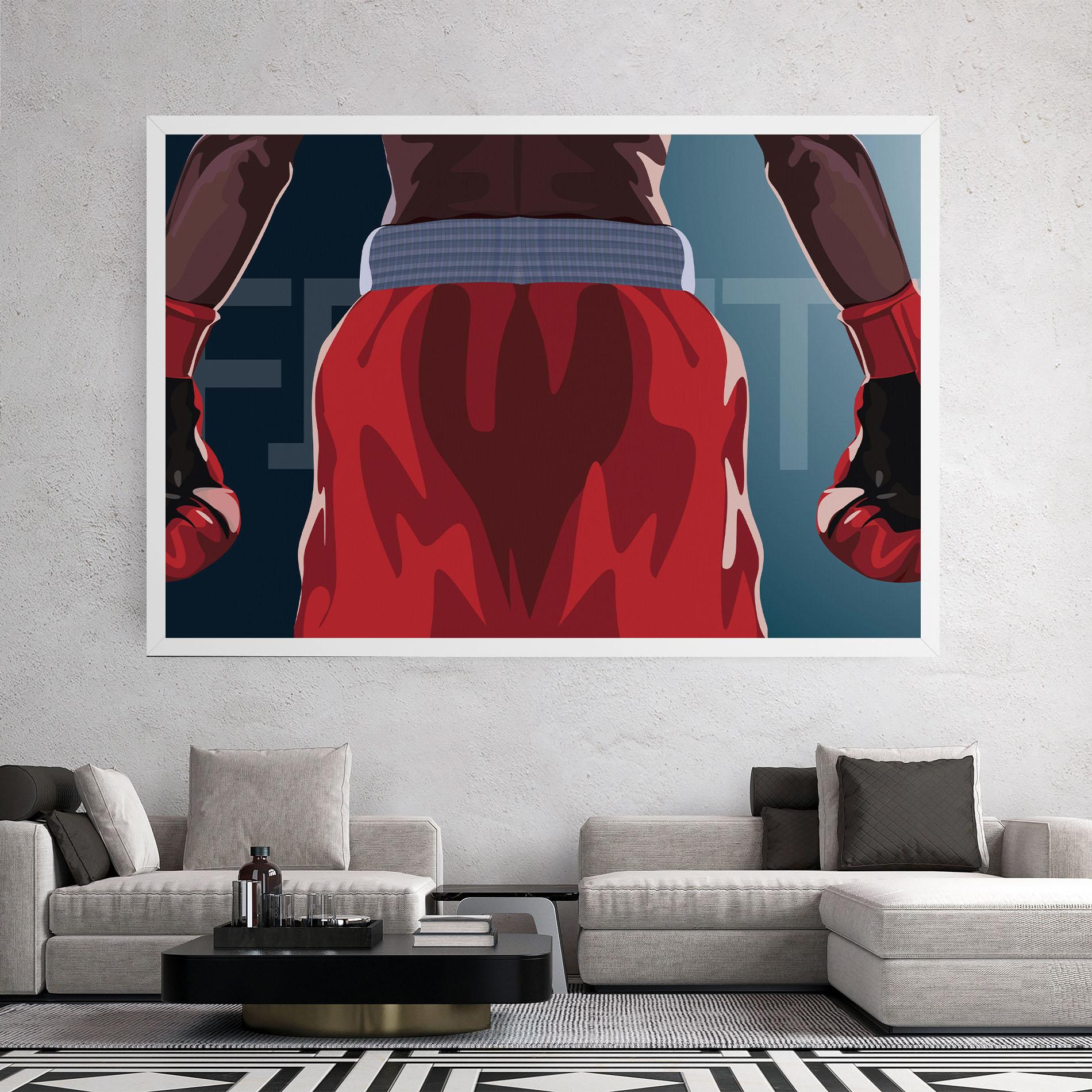Картина на платно Fight Box mockup 2