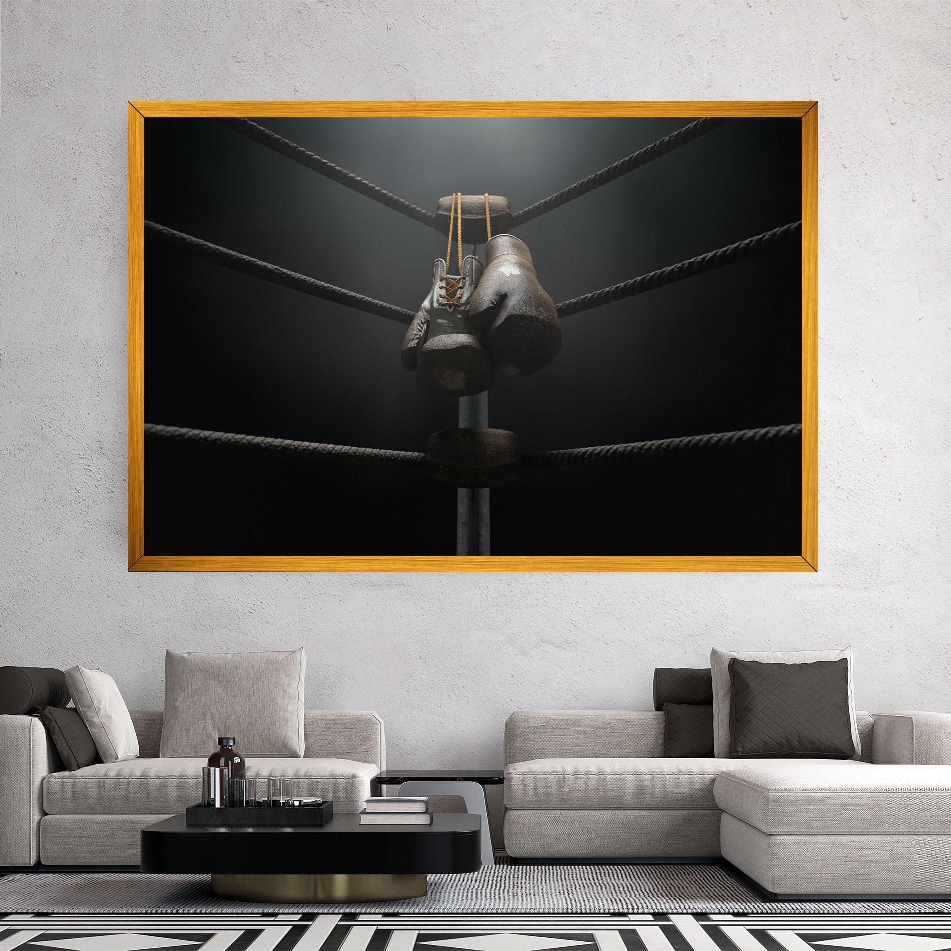 Картина на платно Black Boxing Glove mockup 2