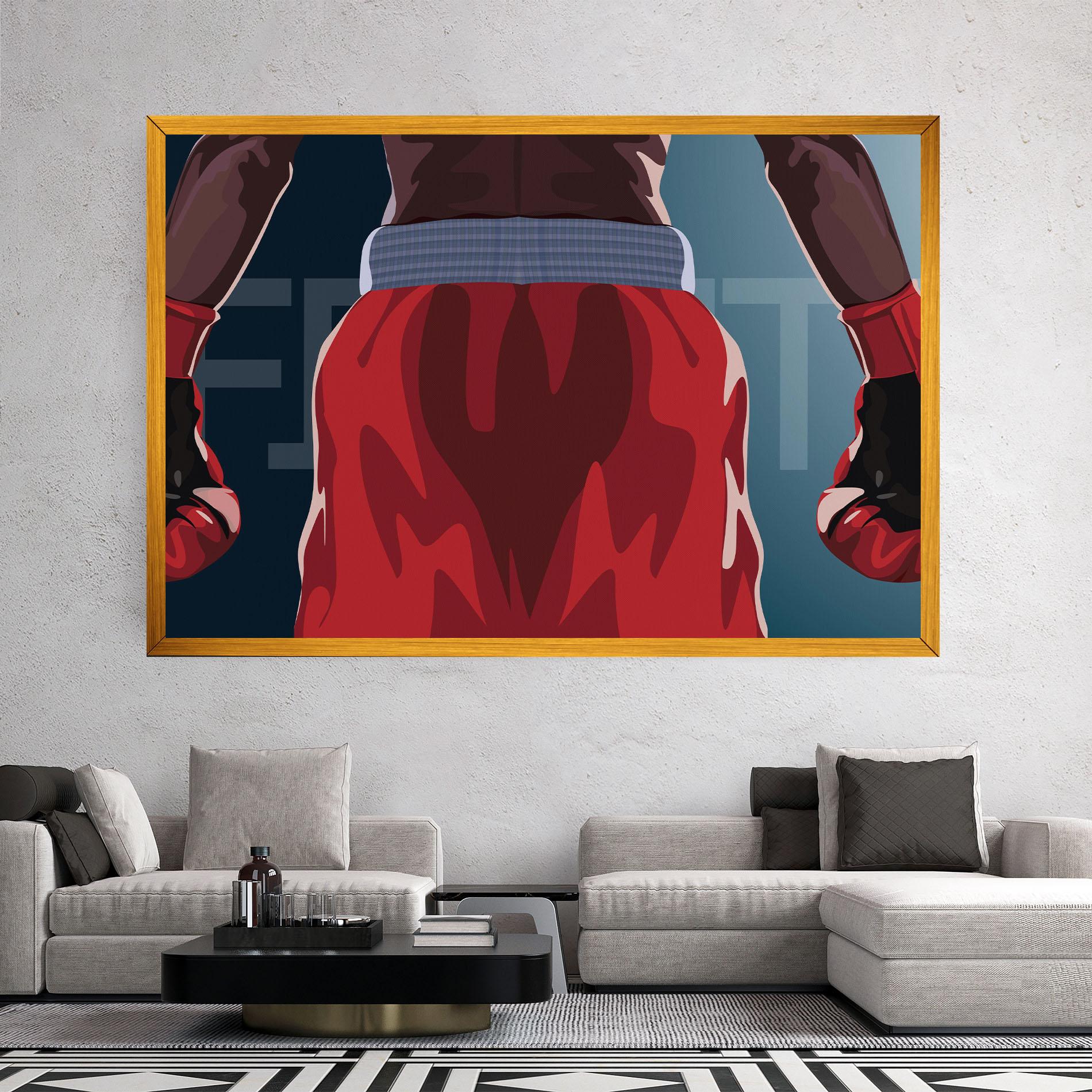 Картина на платно Fight Box mockup 2