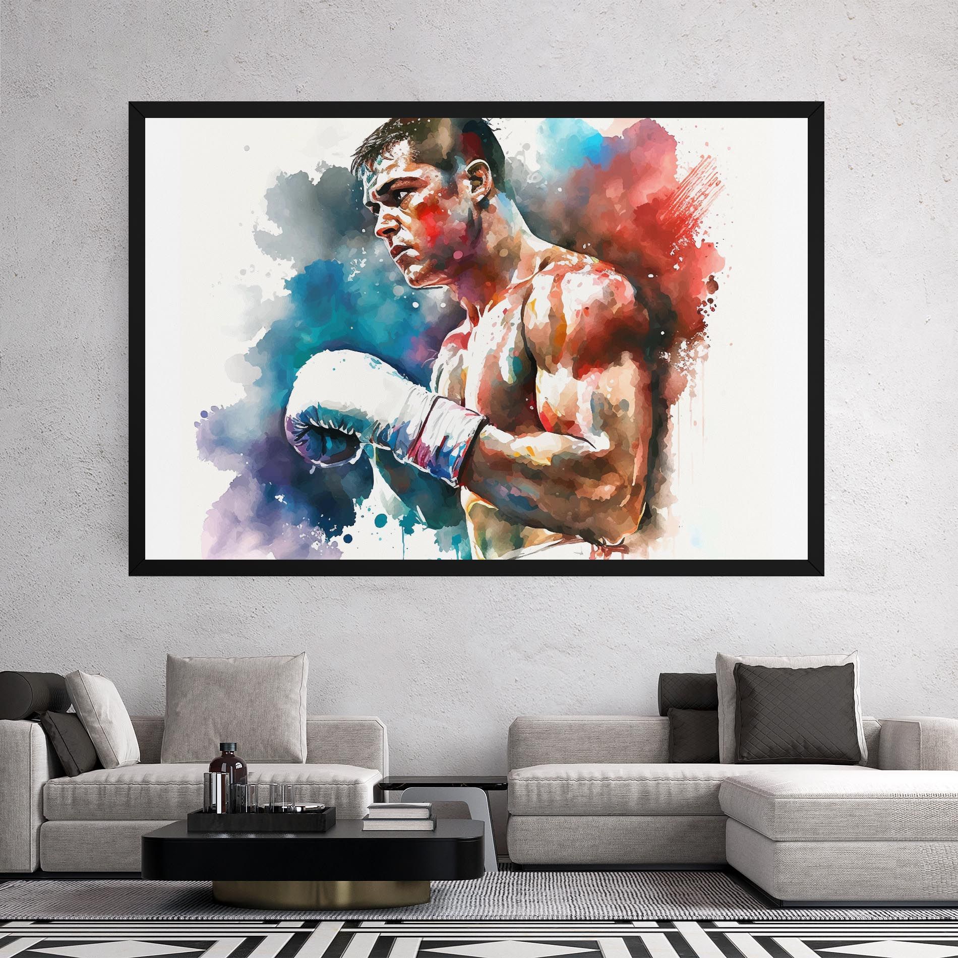 Boxing Red Blue mockup 2