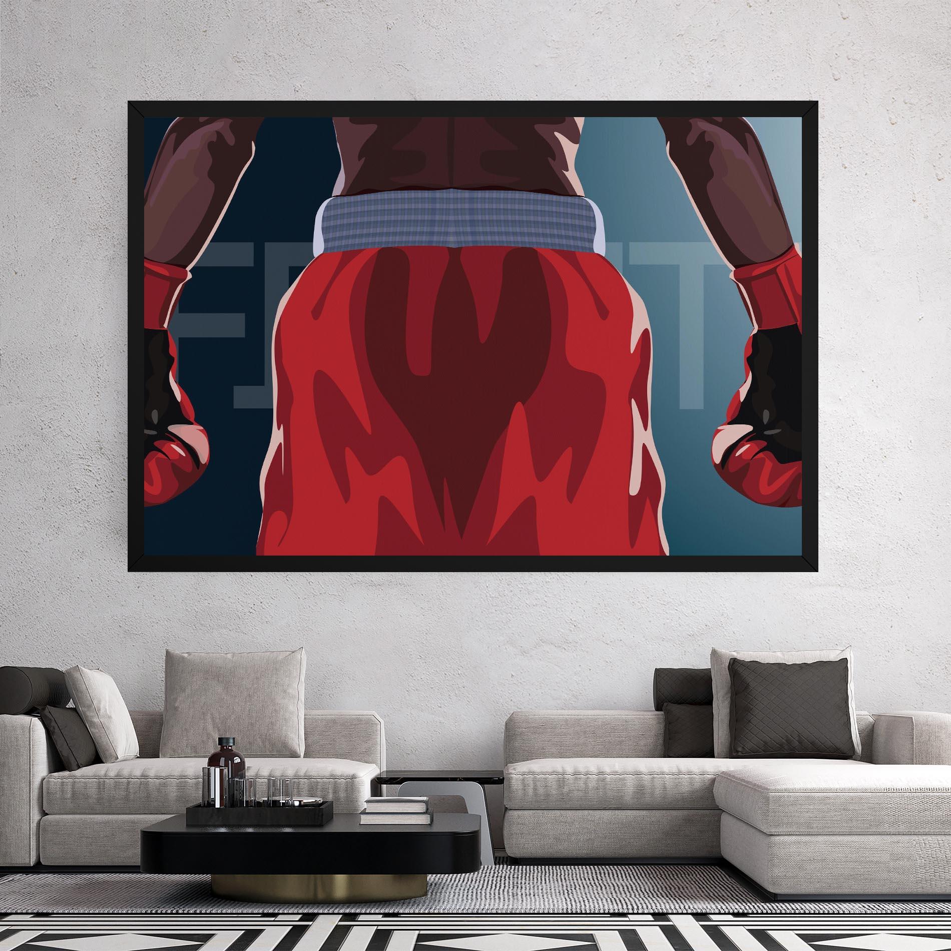 Картина на платно Fight Box mockup 2