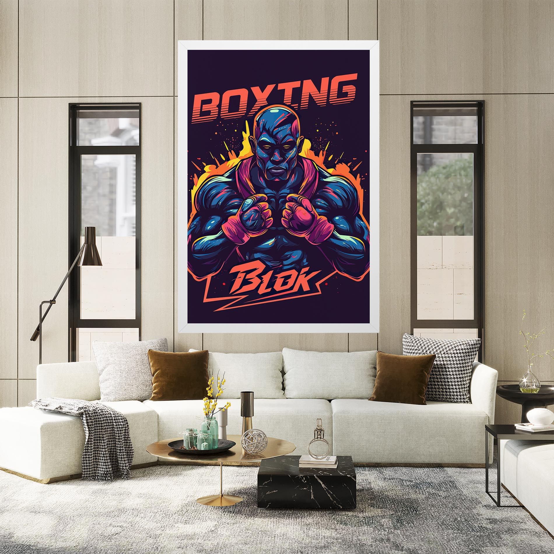 Boxing Blok mockup 2