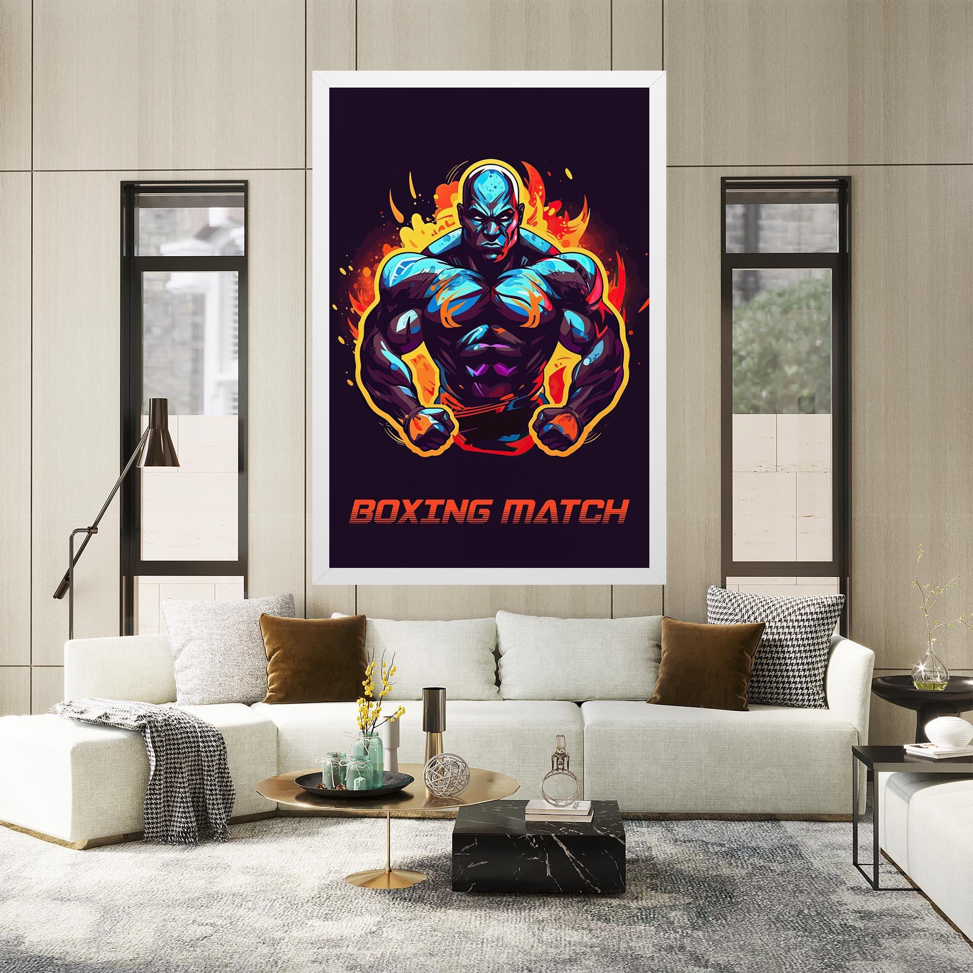 Картина на платно Boxing Strong Match mockup 2