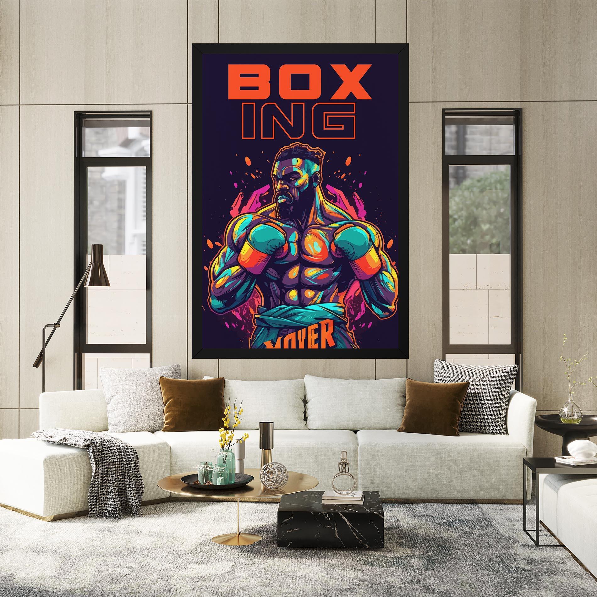 Картина на платно Box Ing mockup 2
