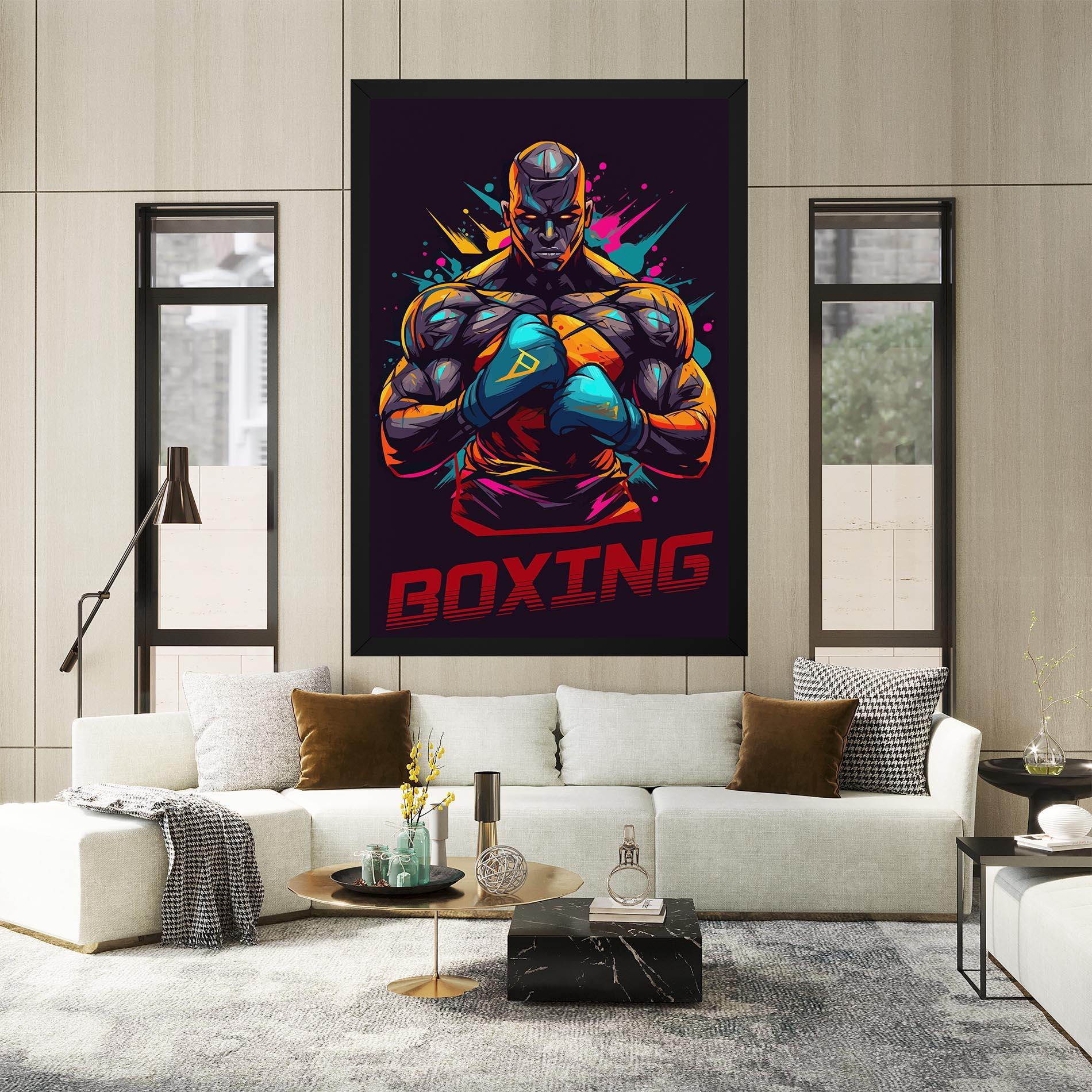 Картина на платно Boxing Strong mockup 2