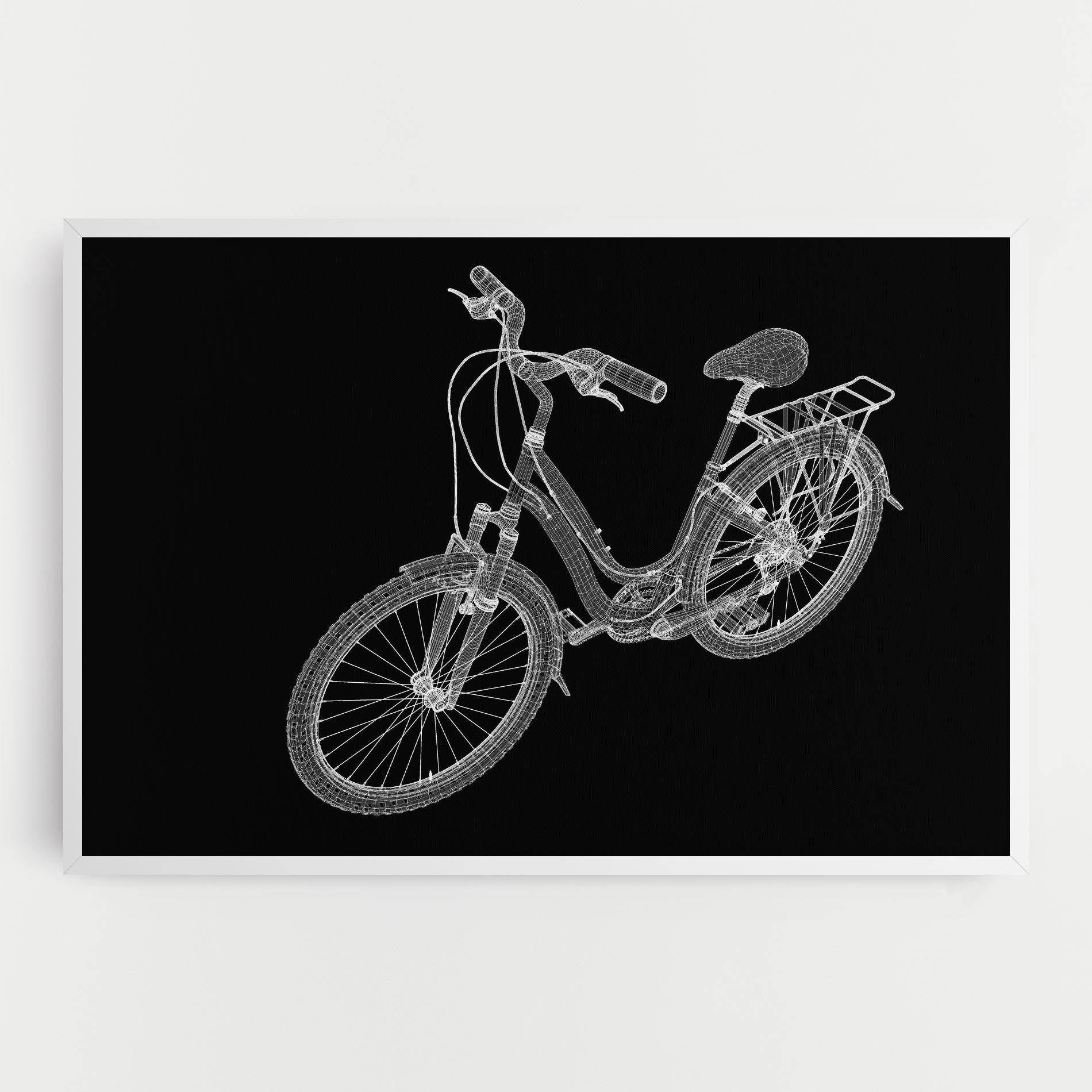 Bicycle 3d Model mockup 0