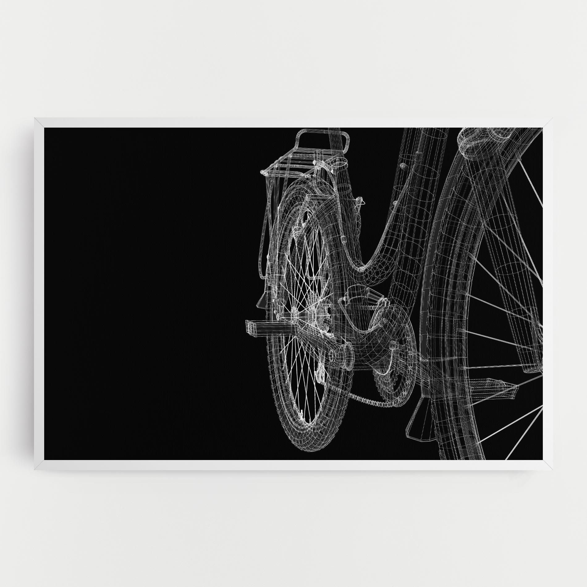 Bike Wire Model 3d mockup 0