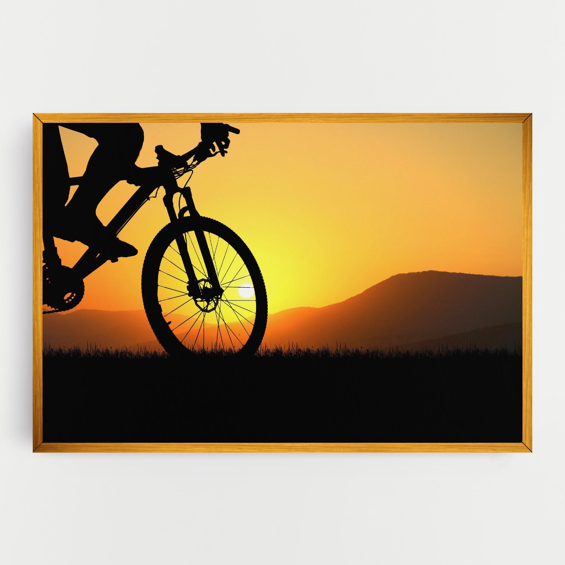 Картина на платно Mtb Silhouette View mockup 0