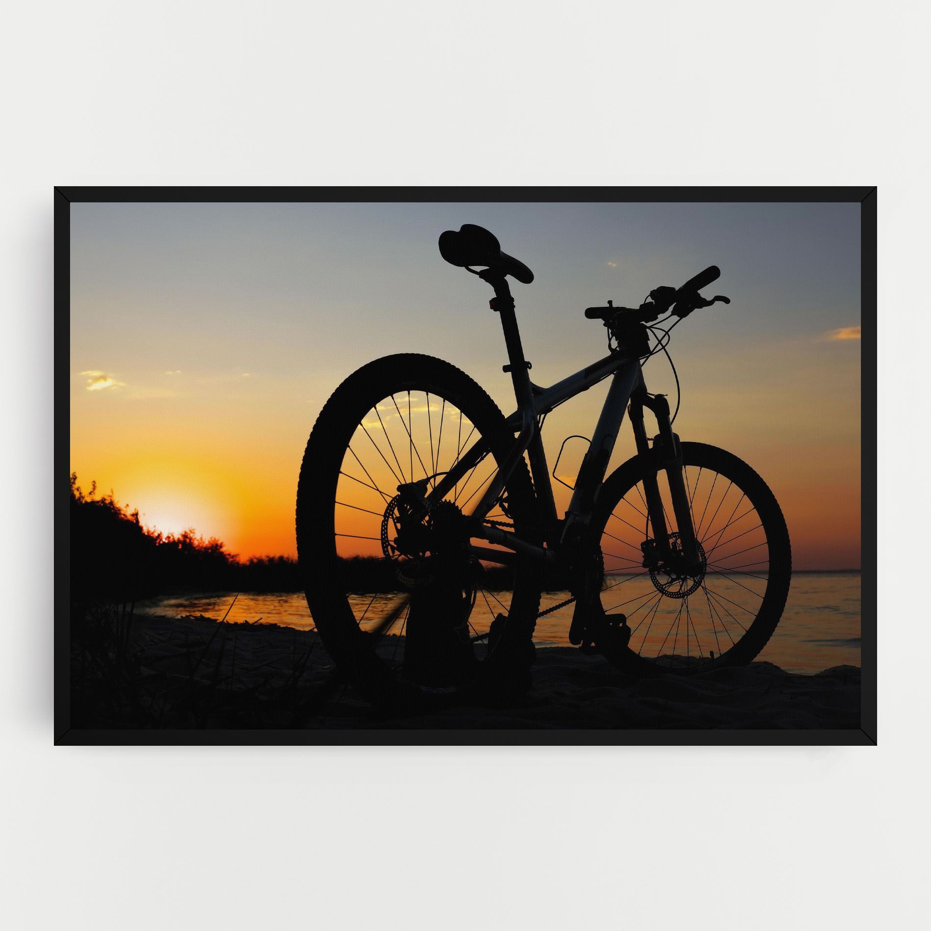 Beach Bike Silhouette mockup 0
