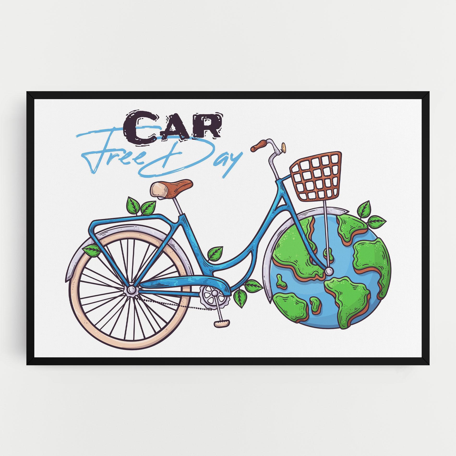 Картина на платно Free Day Bike mockup 0