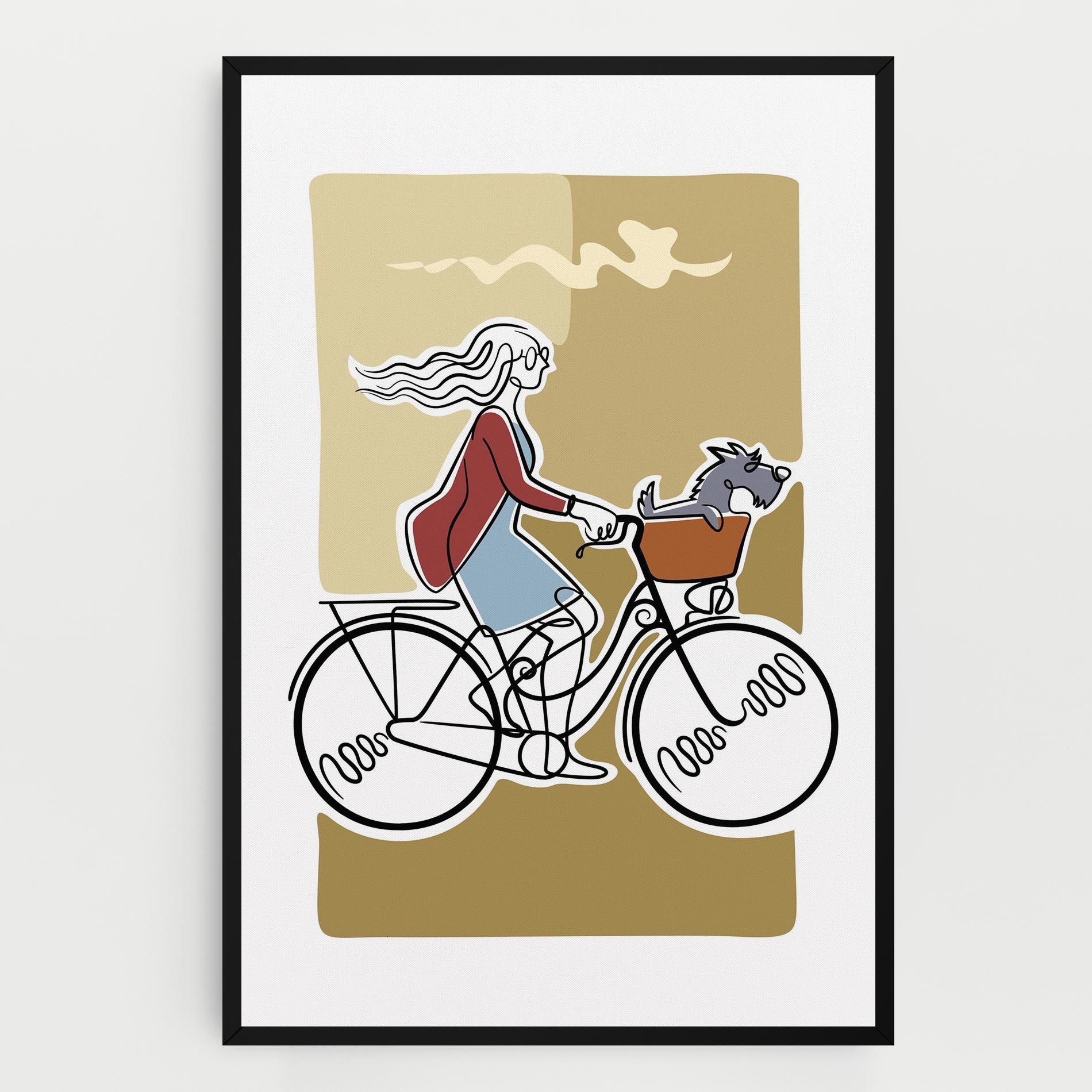 Dog On Bike mockup 0