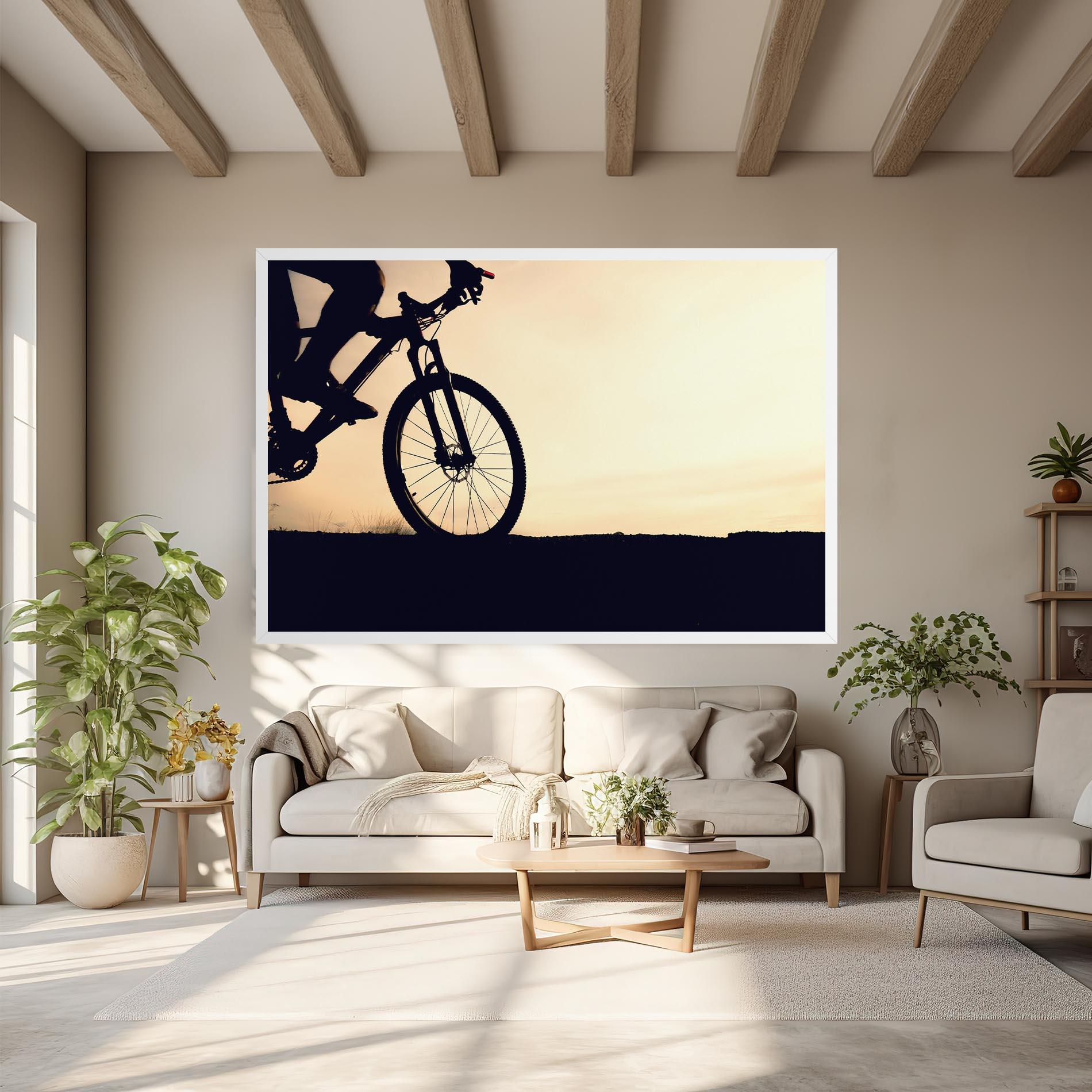 Картина на платно Cream Sky Mtb mockup 6