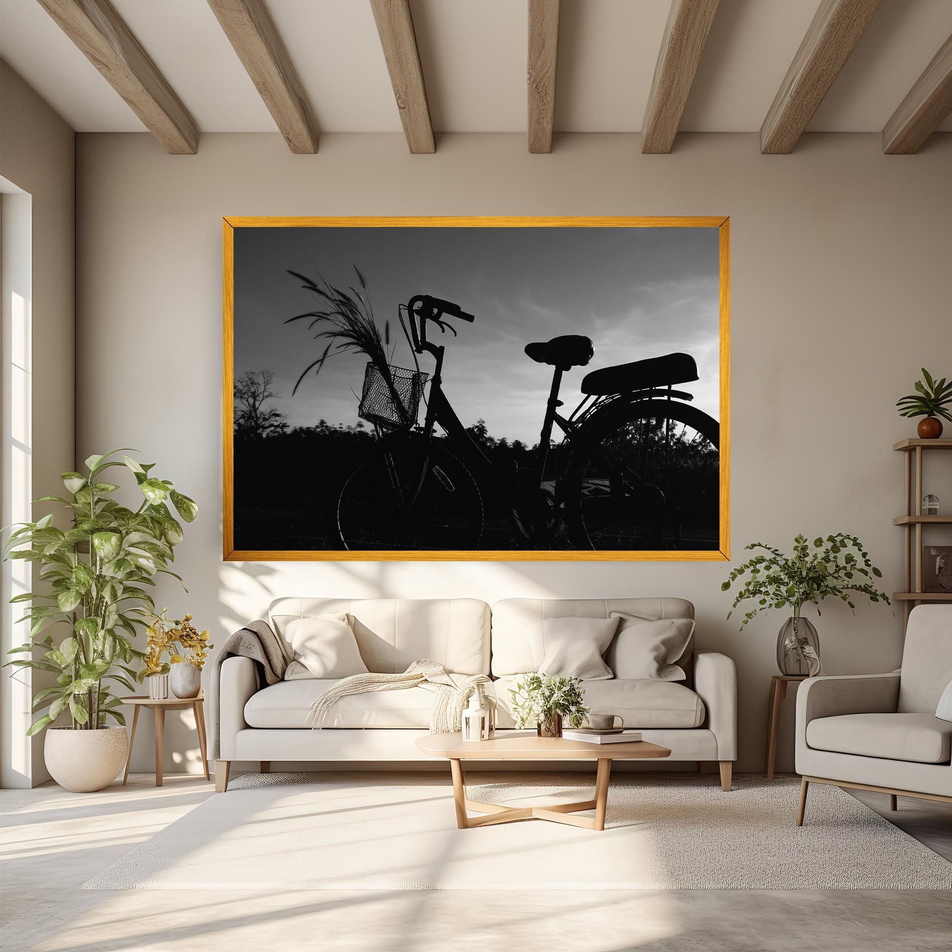 Black Bike Shilouette mockup 6