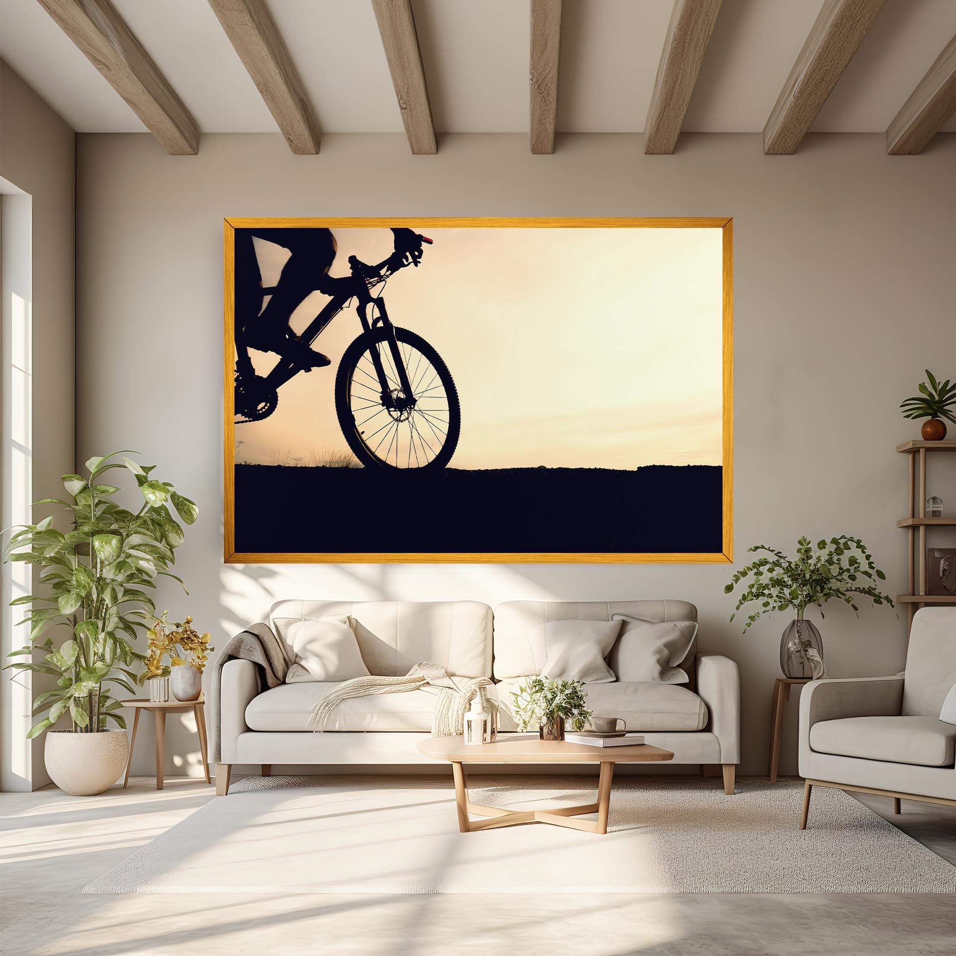 Картина на платно Cream Sky Mtb mockup 6