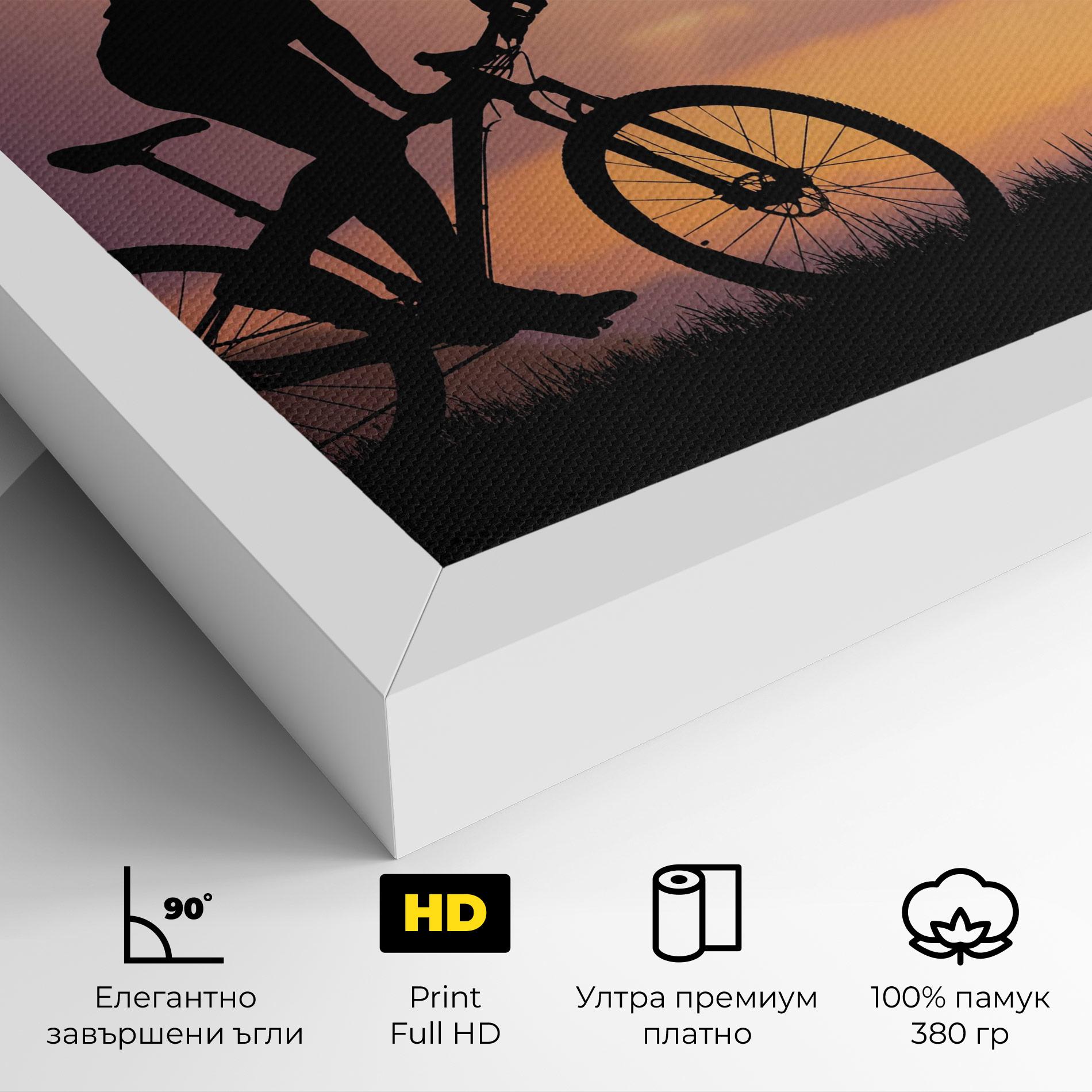 Картина на платно Bike Travel Concept mockup 4