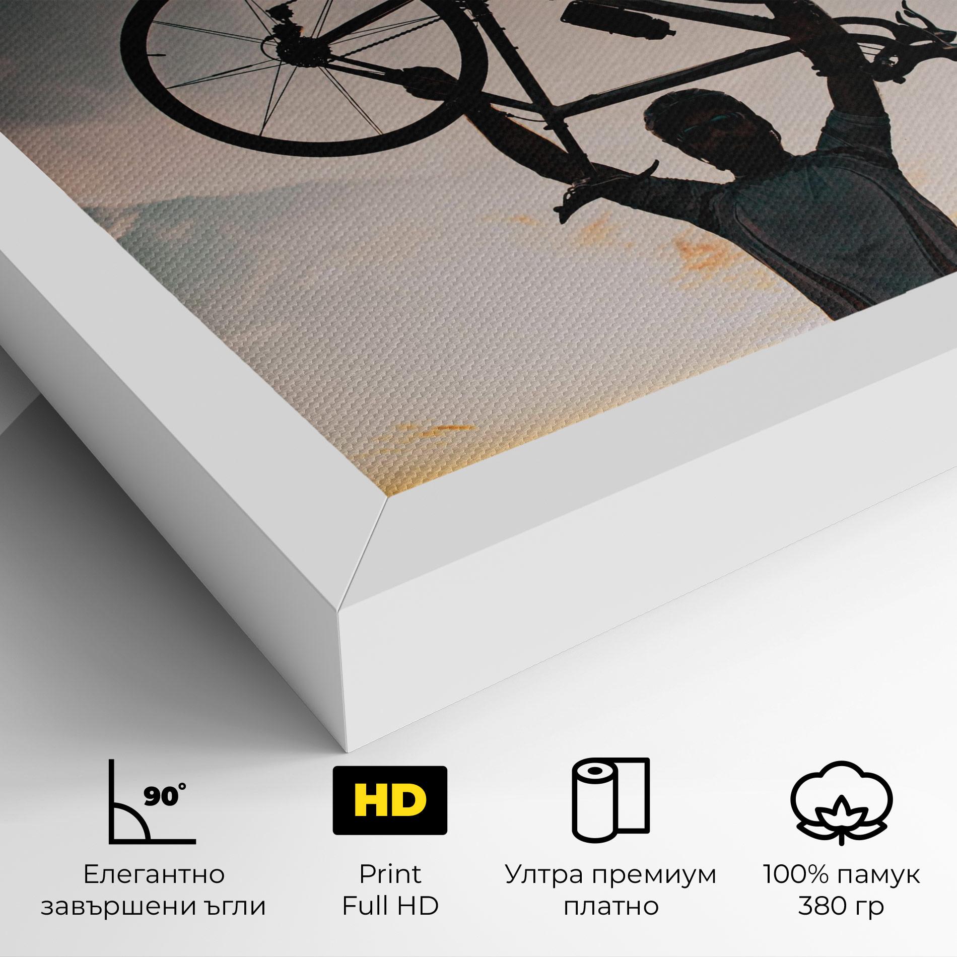 Картина на платно Cycle Explor mockup 4