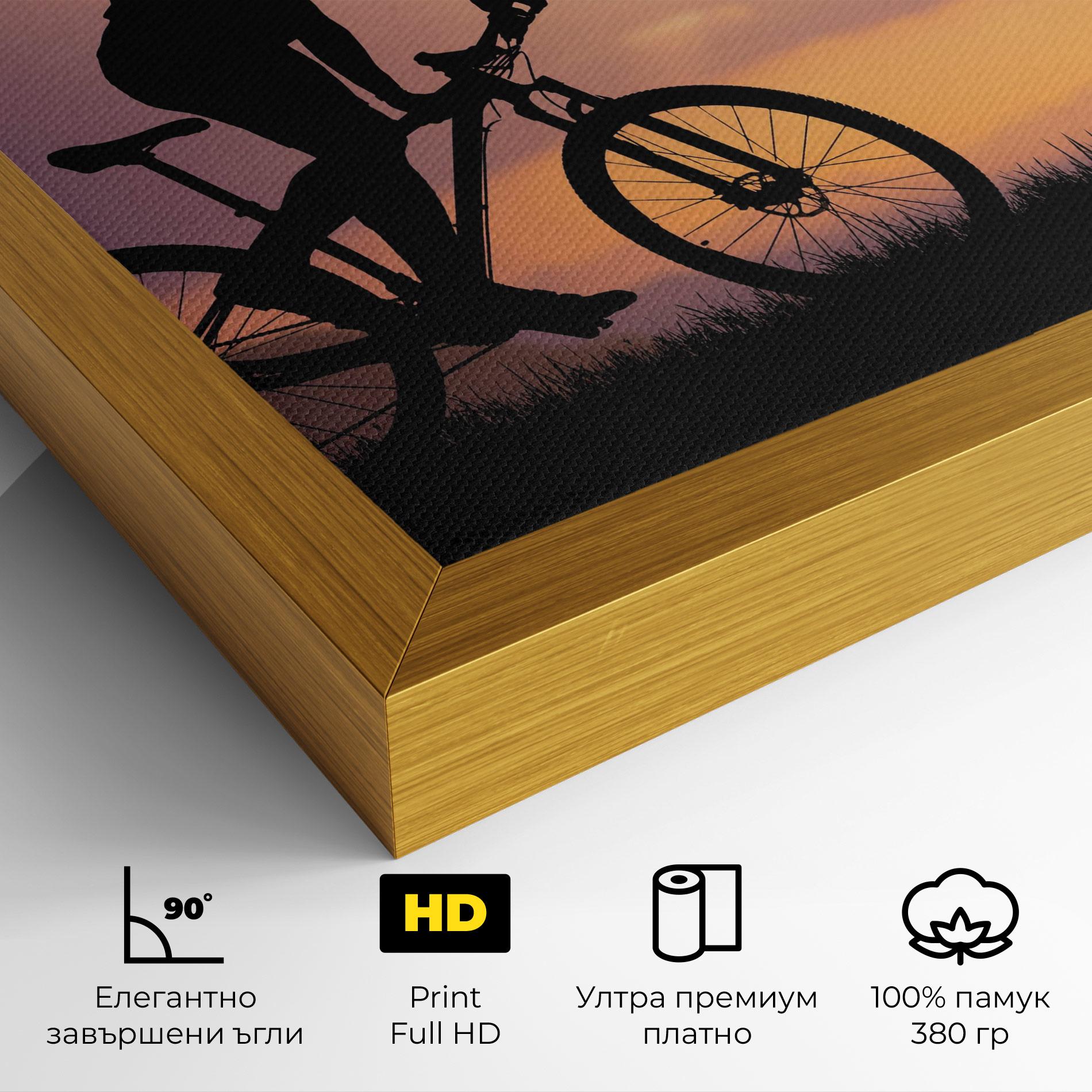 Картина на платно Bike Travel Concept mockup 4
