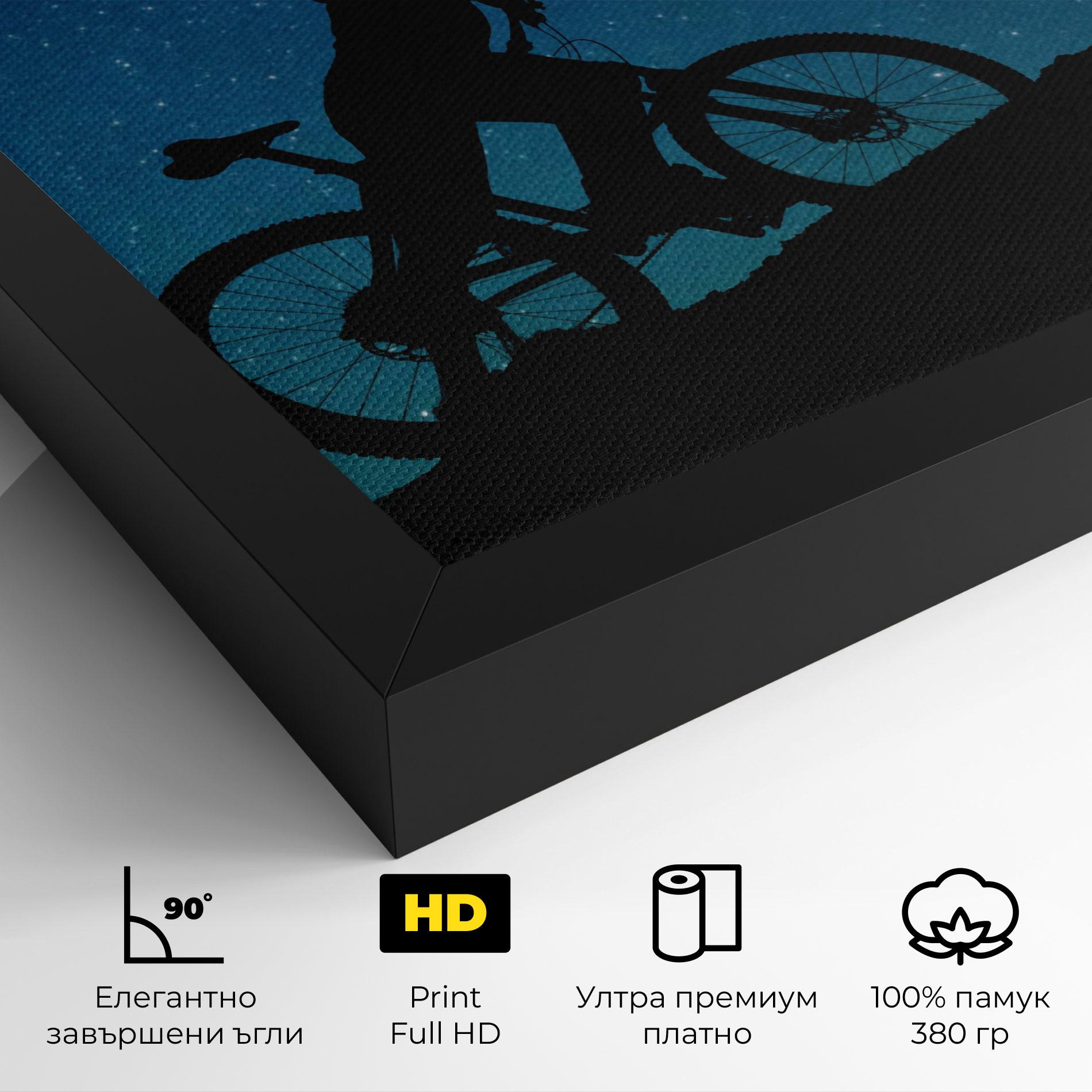 Картина на платно Bike Blast mockup 4
