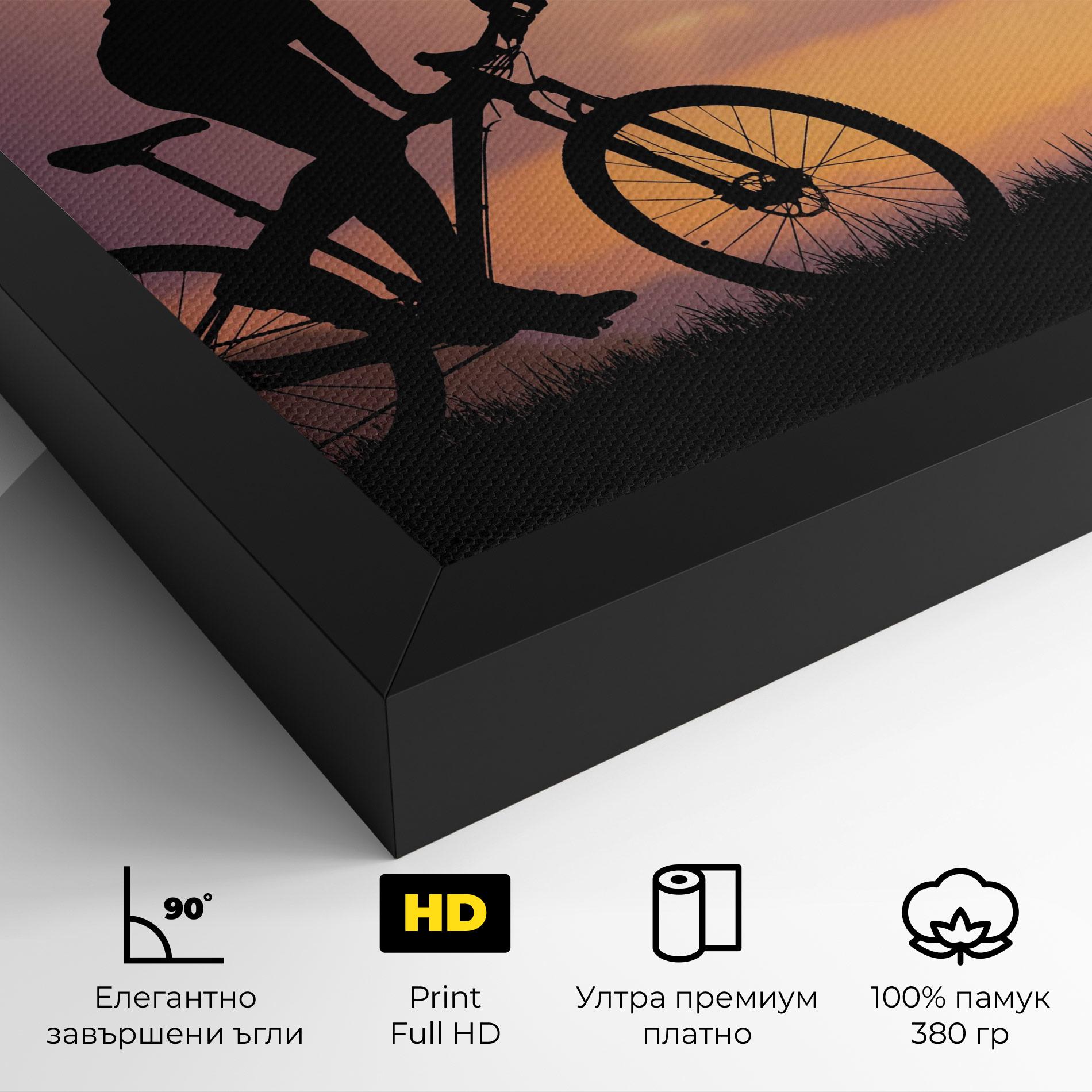 Картина на платно Bike Travel Concept mockup 4
