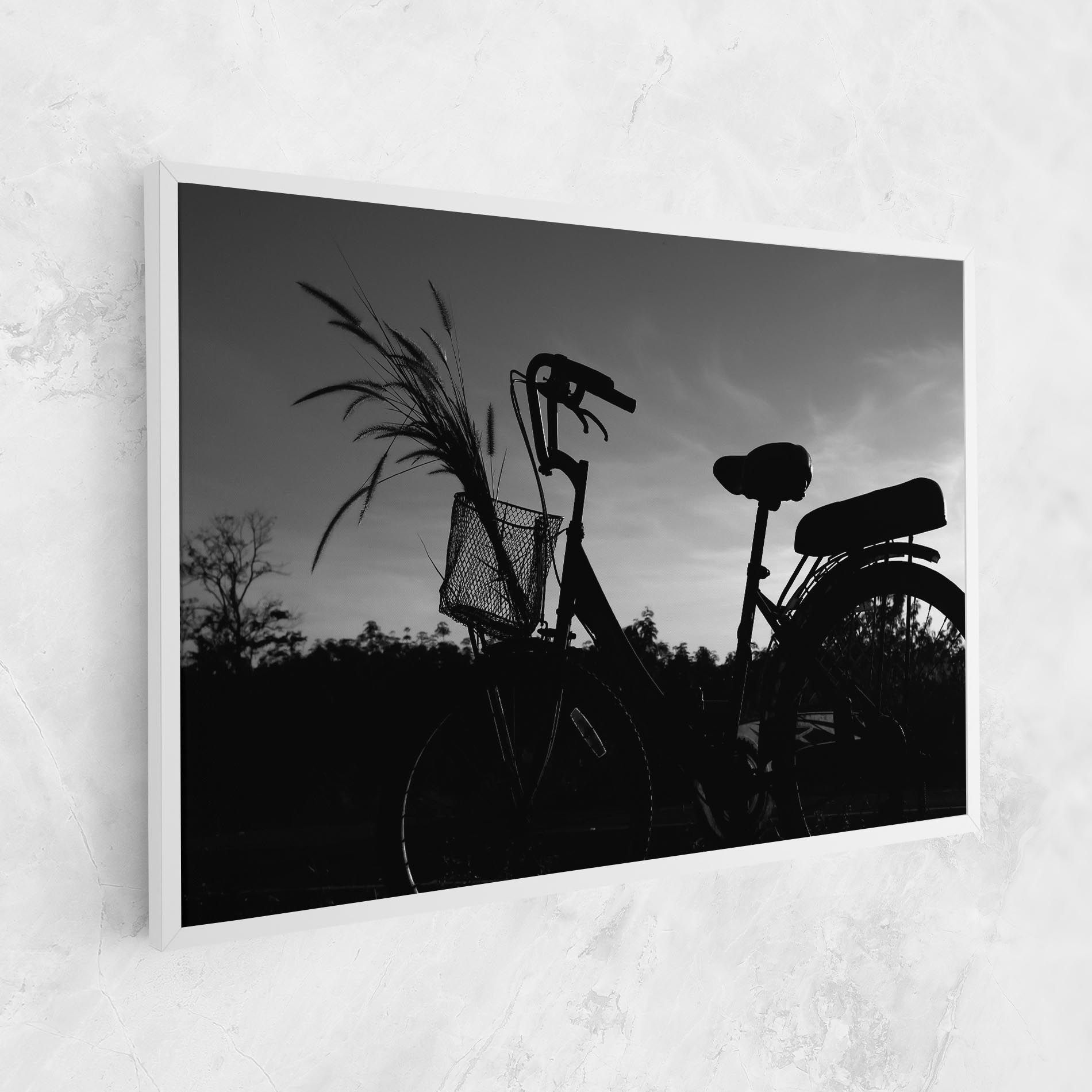 Black Bike Shilouette mockup 1