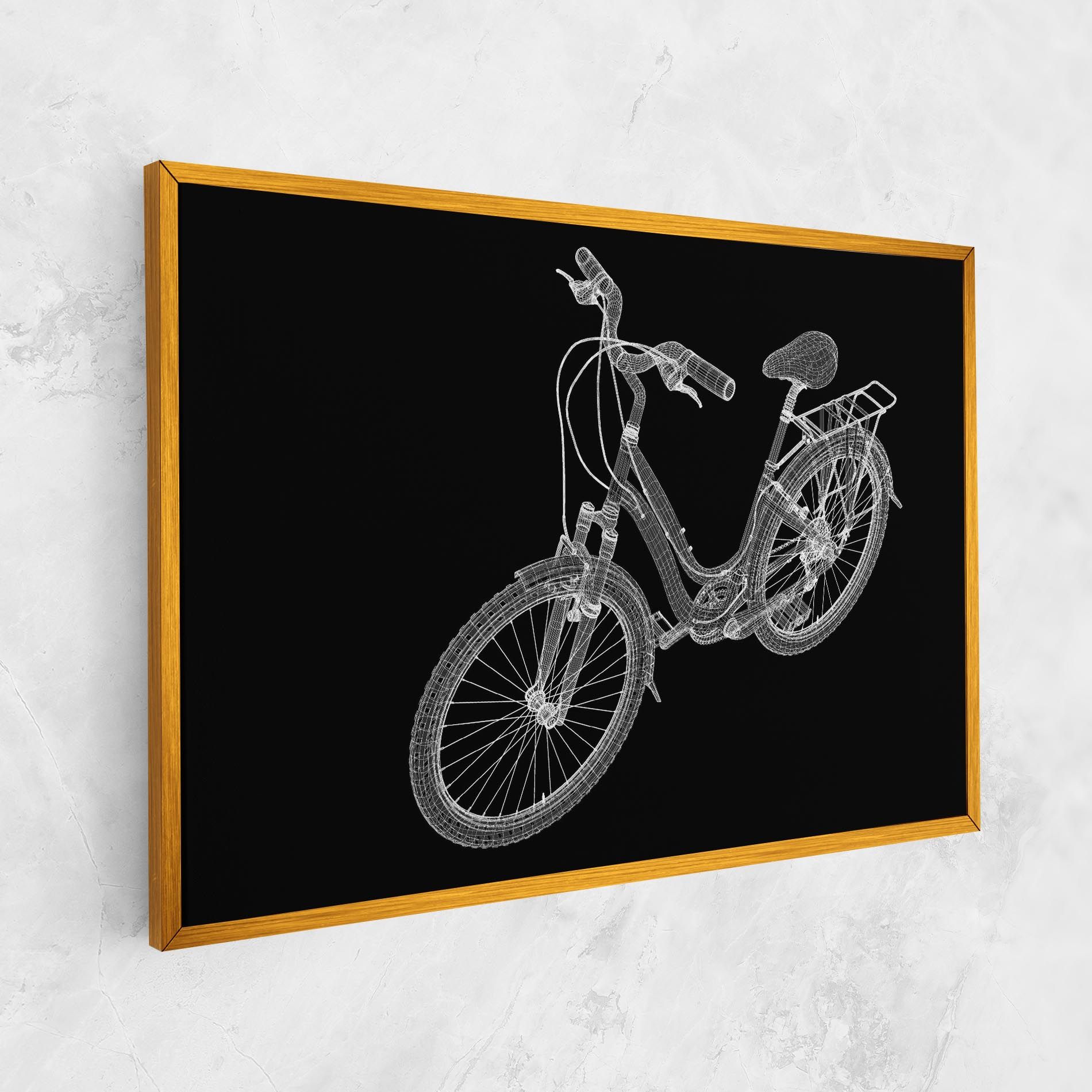 Bicycle 3d Model mockup 1