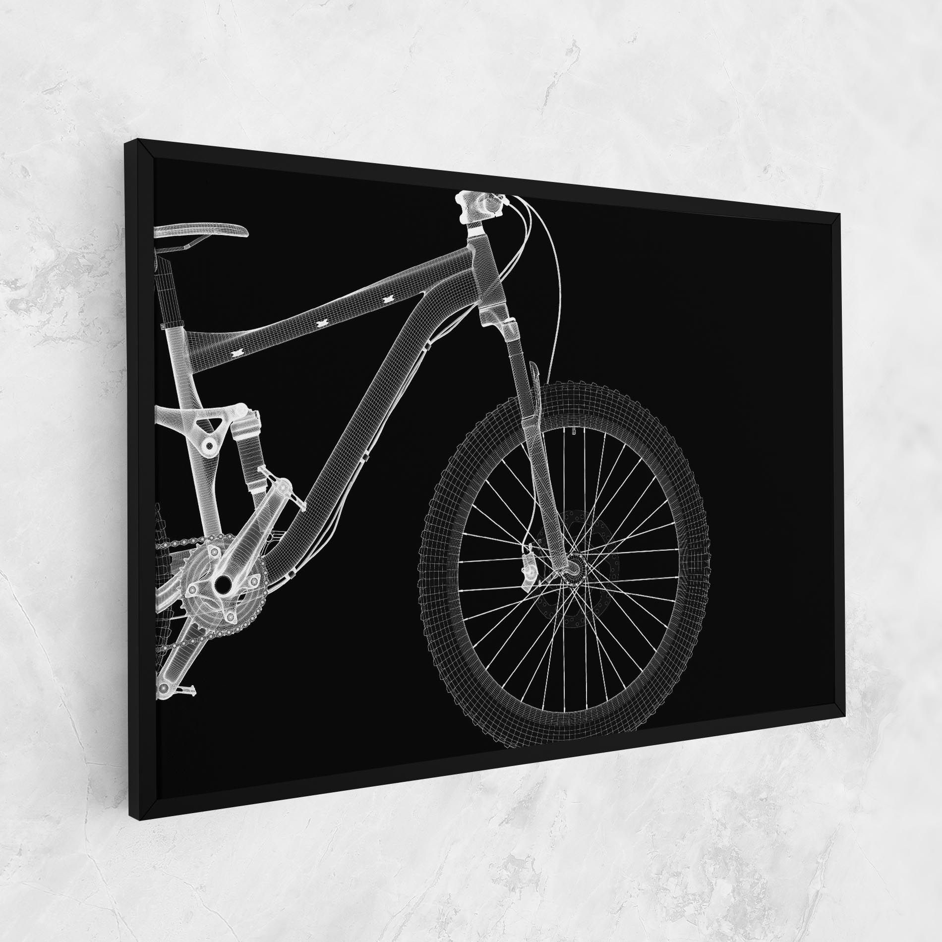 3d White Model Bike mockup 1