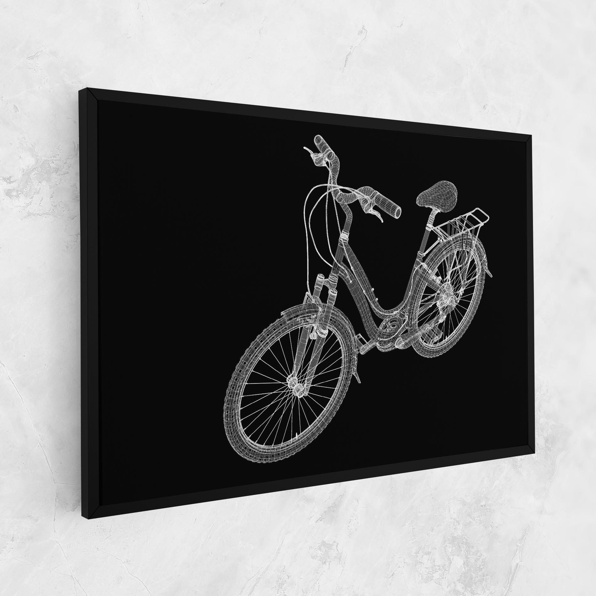 Картина на платно Bicycle 3d Model mockup 1