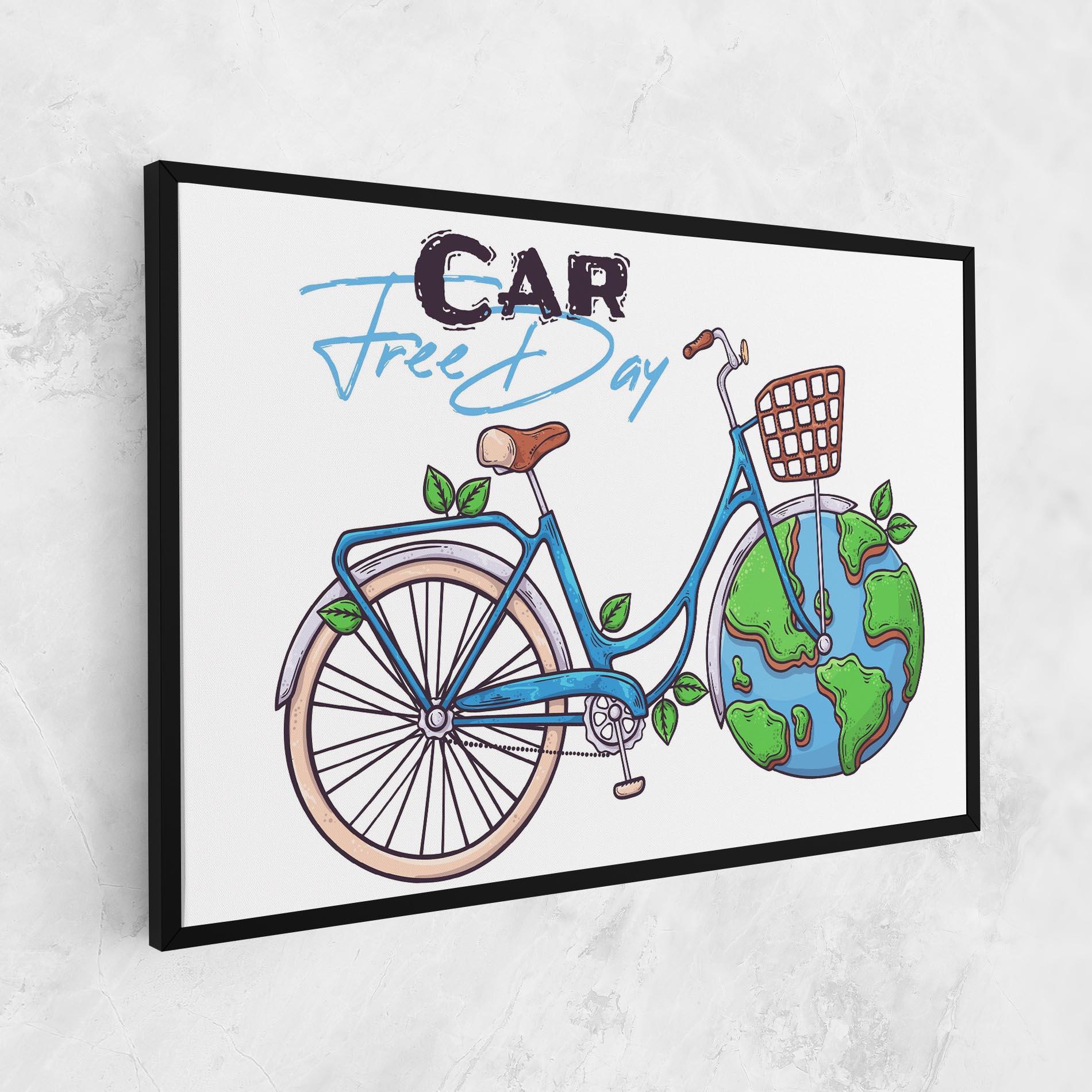 Картина на платно Free Day Bike mockup 1