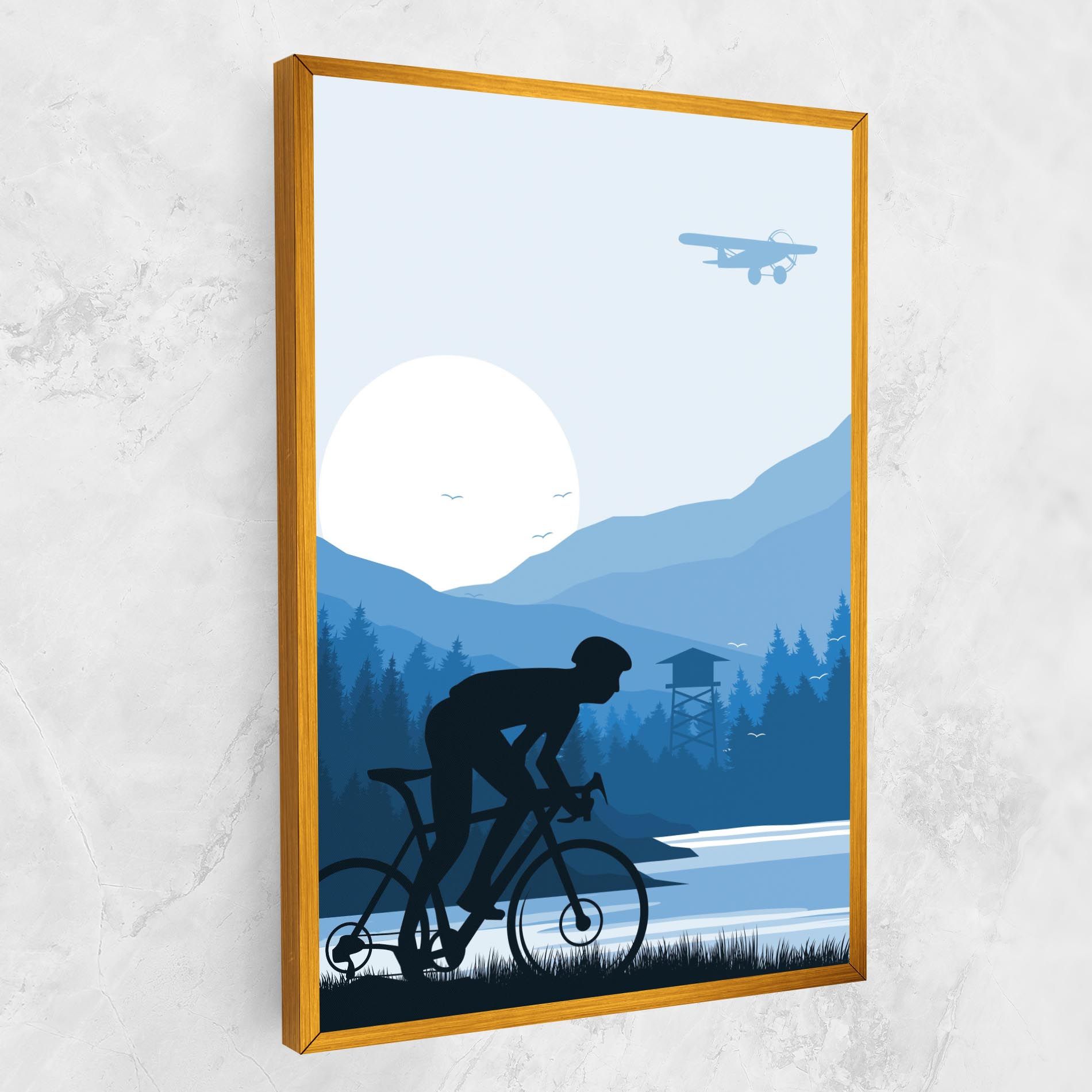 Blue Light Bike mockup 1