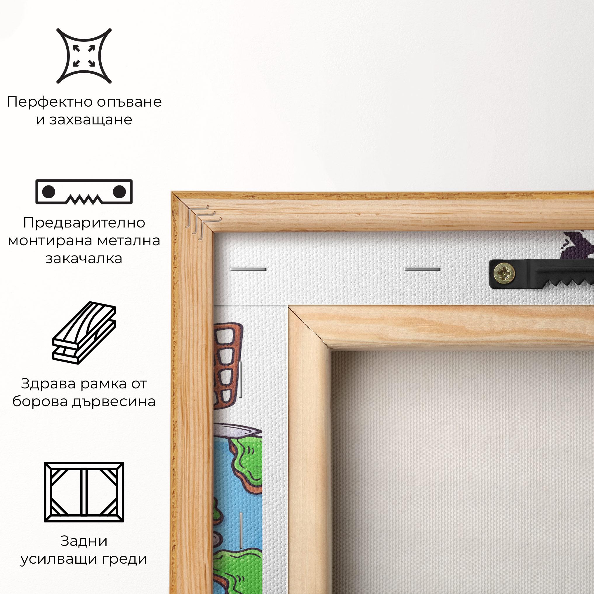 Картина на платно Free Day Bike mockup 5