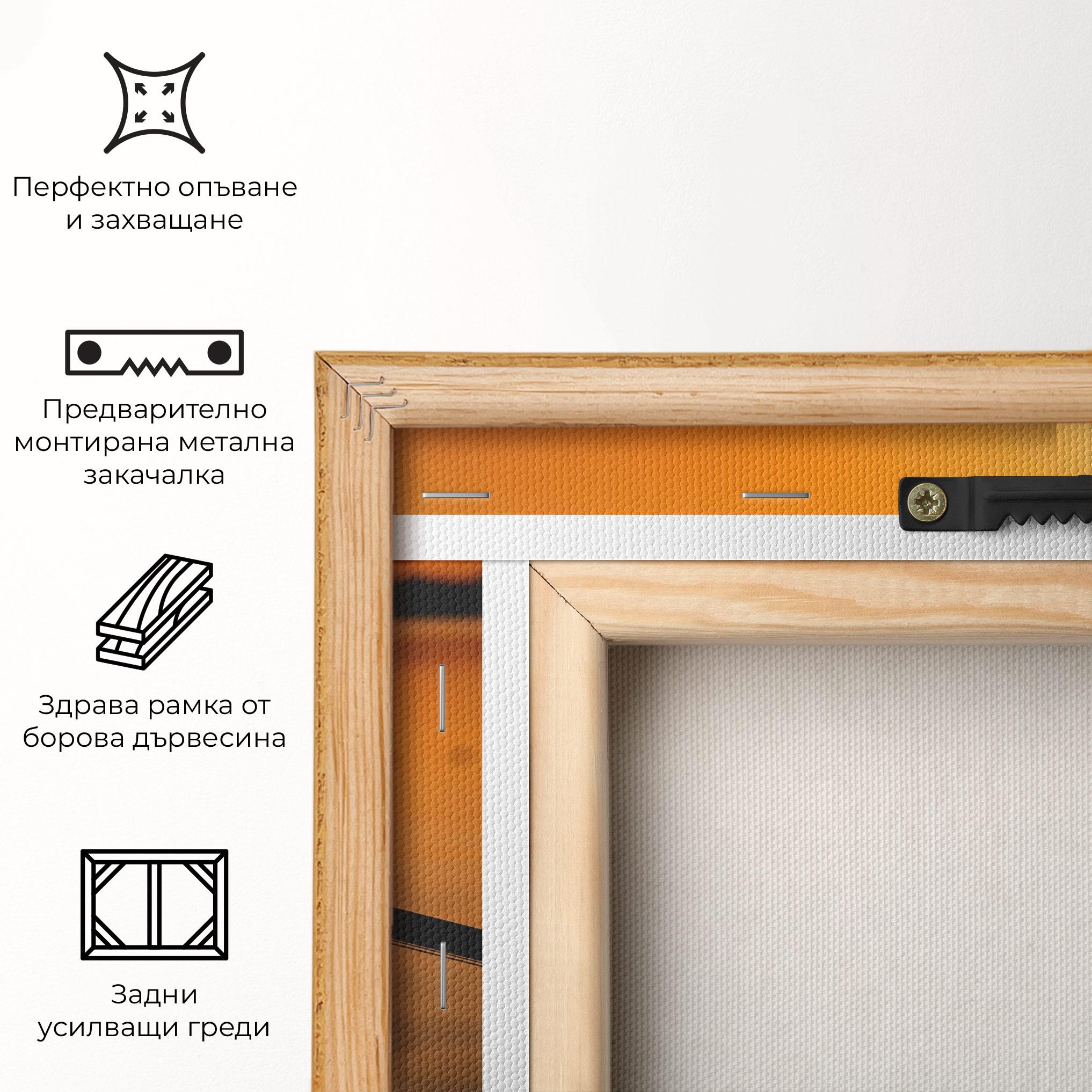 Картина на платно Sunset Lake Bike mockup 5