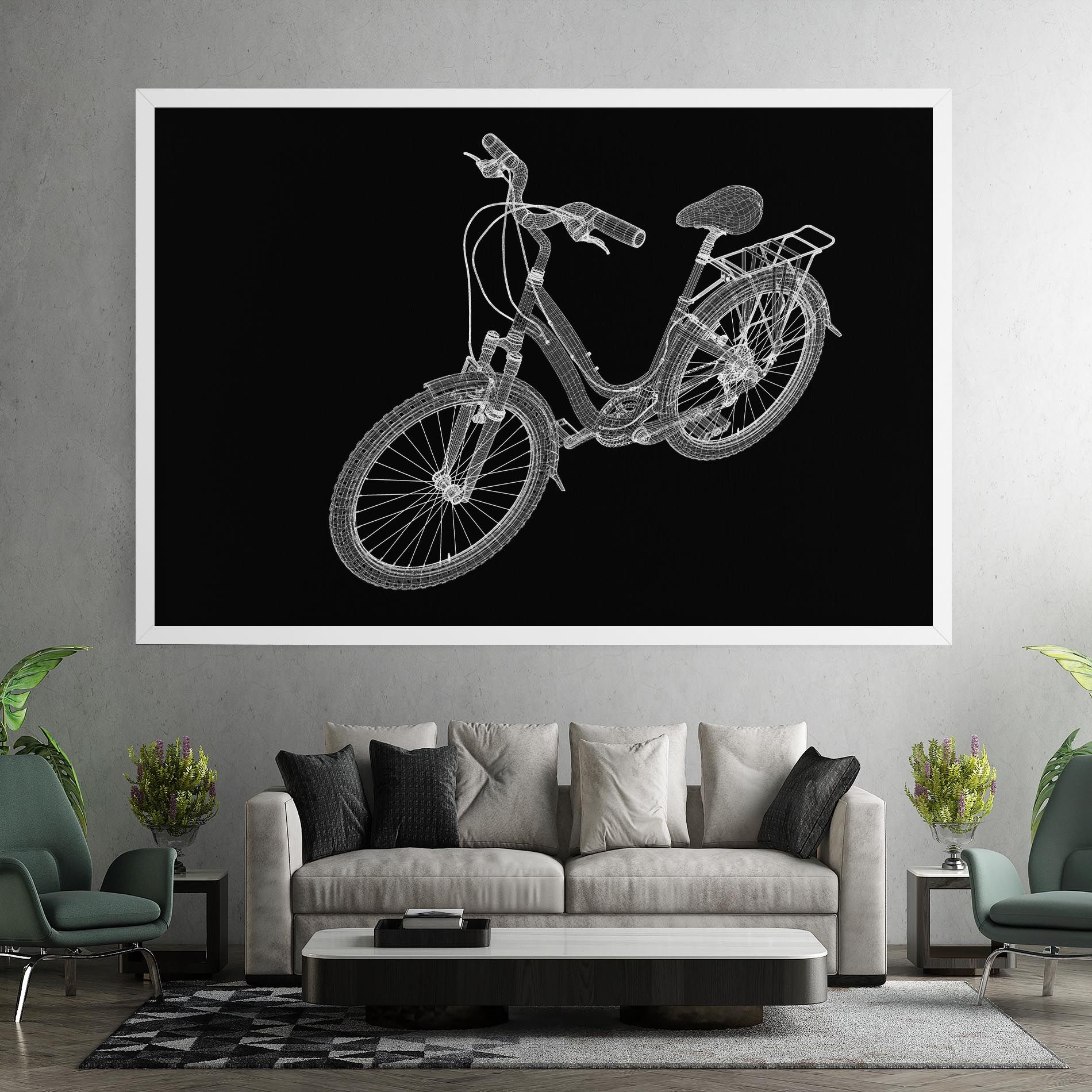 Bicycle 3d Model mockup 7