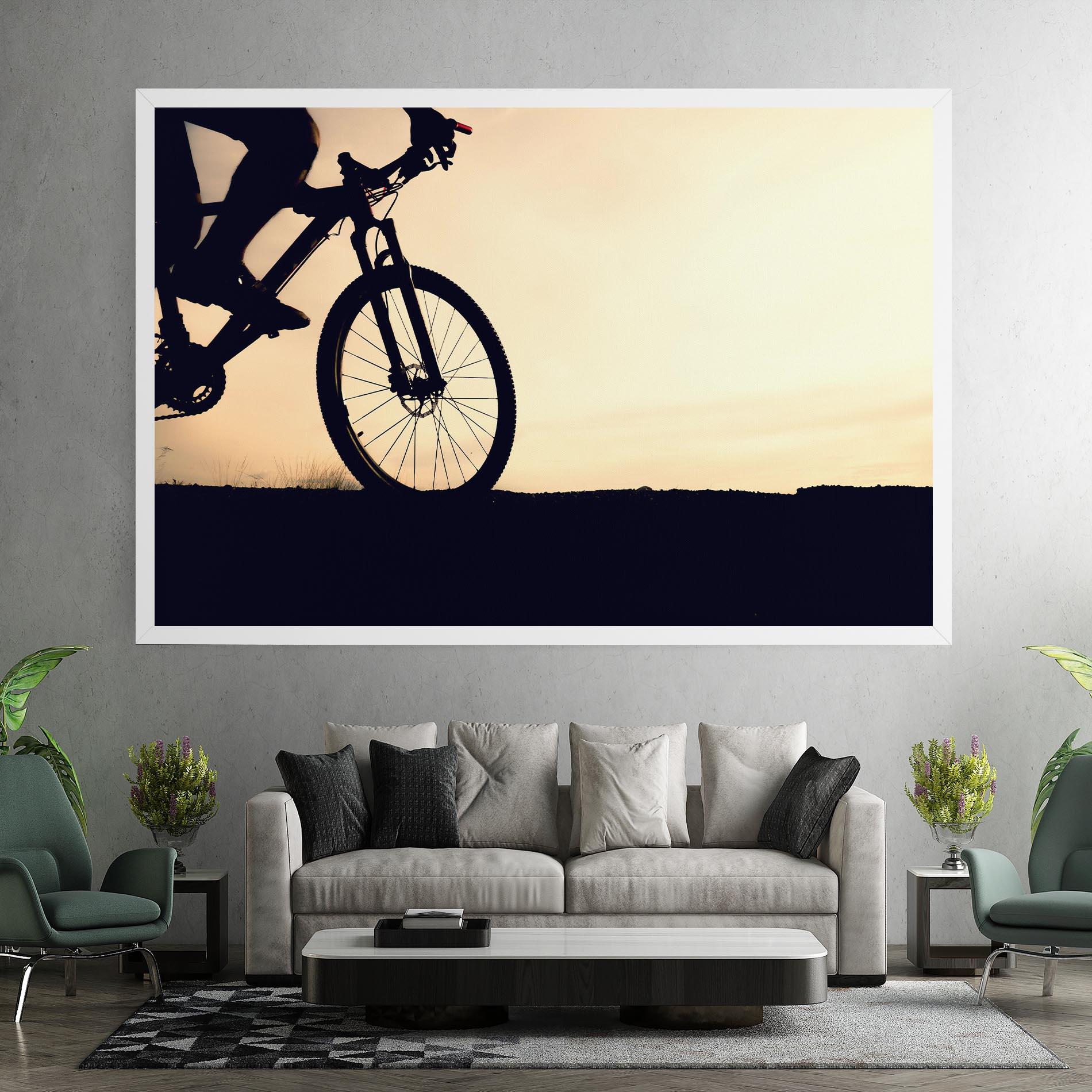Картина на платно Cream Sky Mtb mockup 7